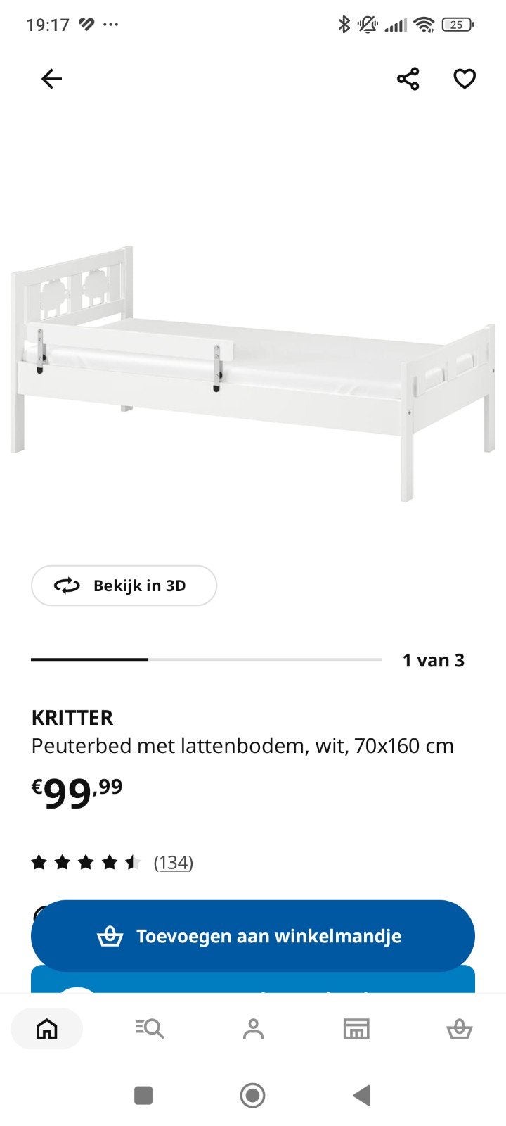 Magnifique lit pour enfant Kritter IKEA comme neuf !, 70 à 85 cm, Comme neuf, Sommier à lattes, Enlèvement