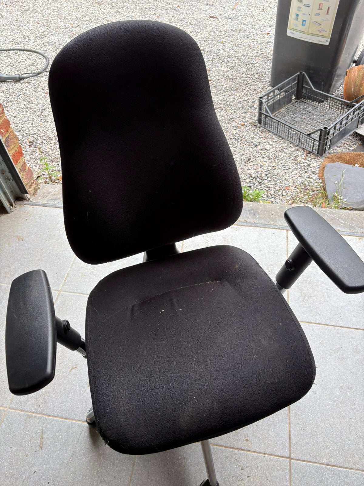 Chaise de bureau a donner, Maison & Meubles, Enlèvement, Utilisé, Noir, Chaise de bureau