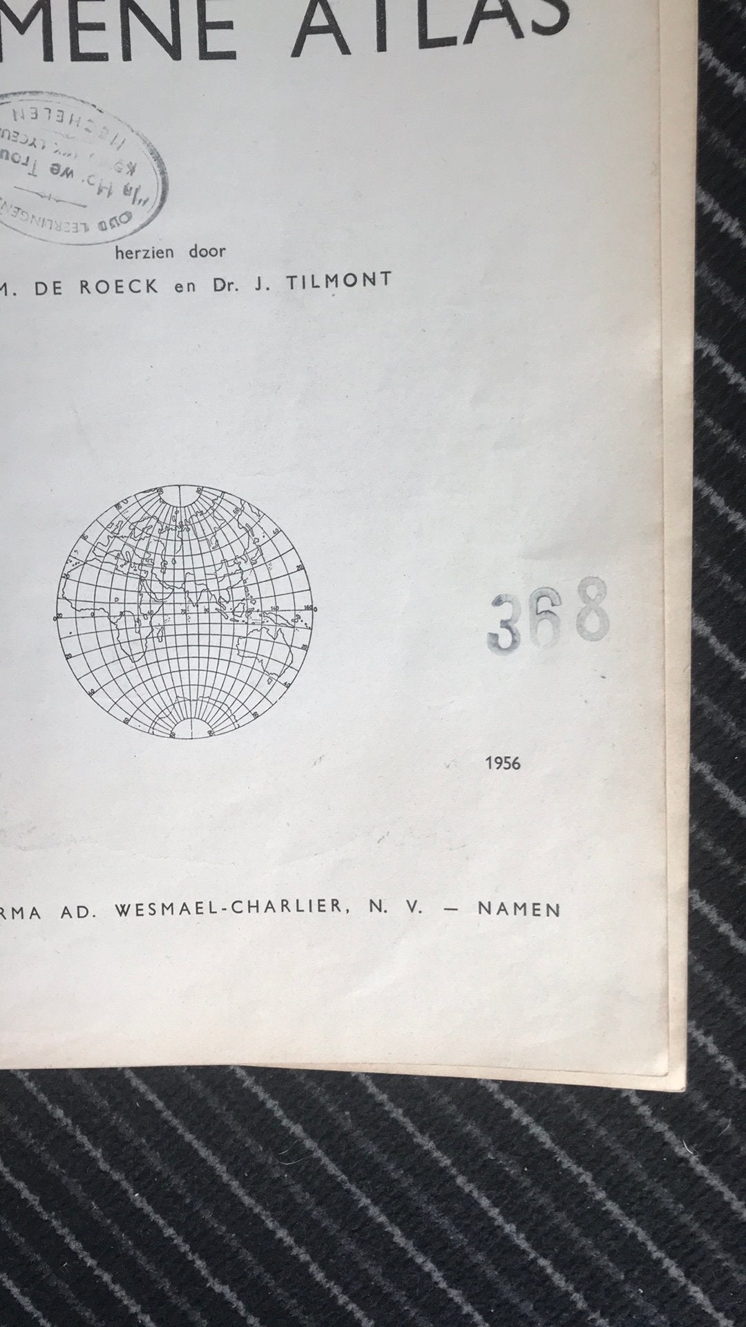 Algemene Atlas 1956, Ophalen of Verzenden