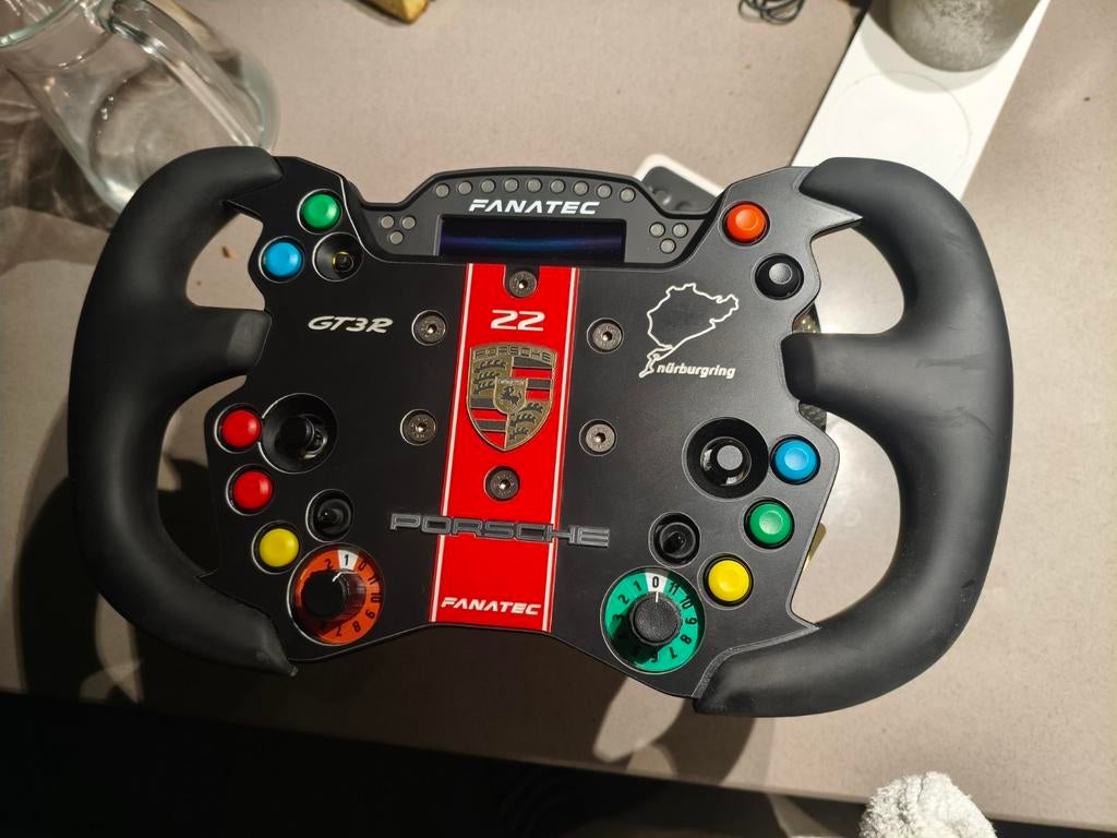 Fanatec endurance GT wheel met Porsche GT3 r cover, Ophalen of Verzenden