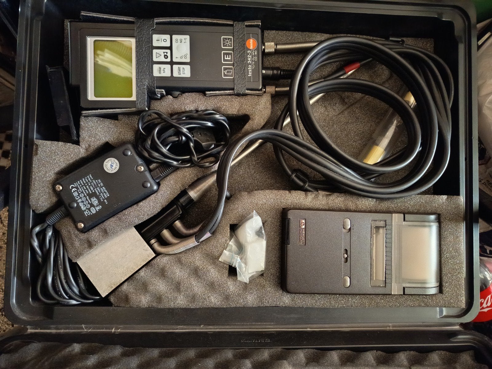 Testo 342-3 ? analyseur de combustion , avec sa malette, Bricolage & Construction, Enlèvement, Utilisé, Autres appareils de mesure ou compteurs