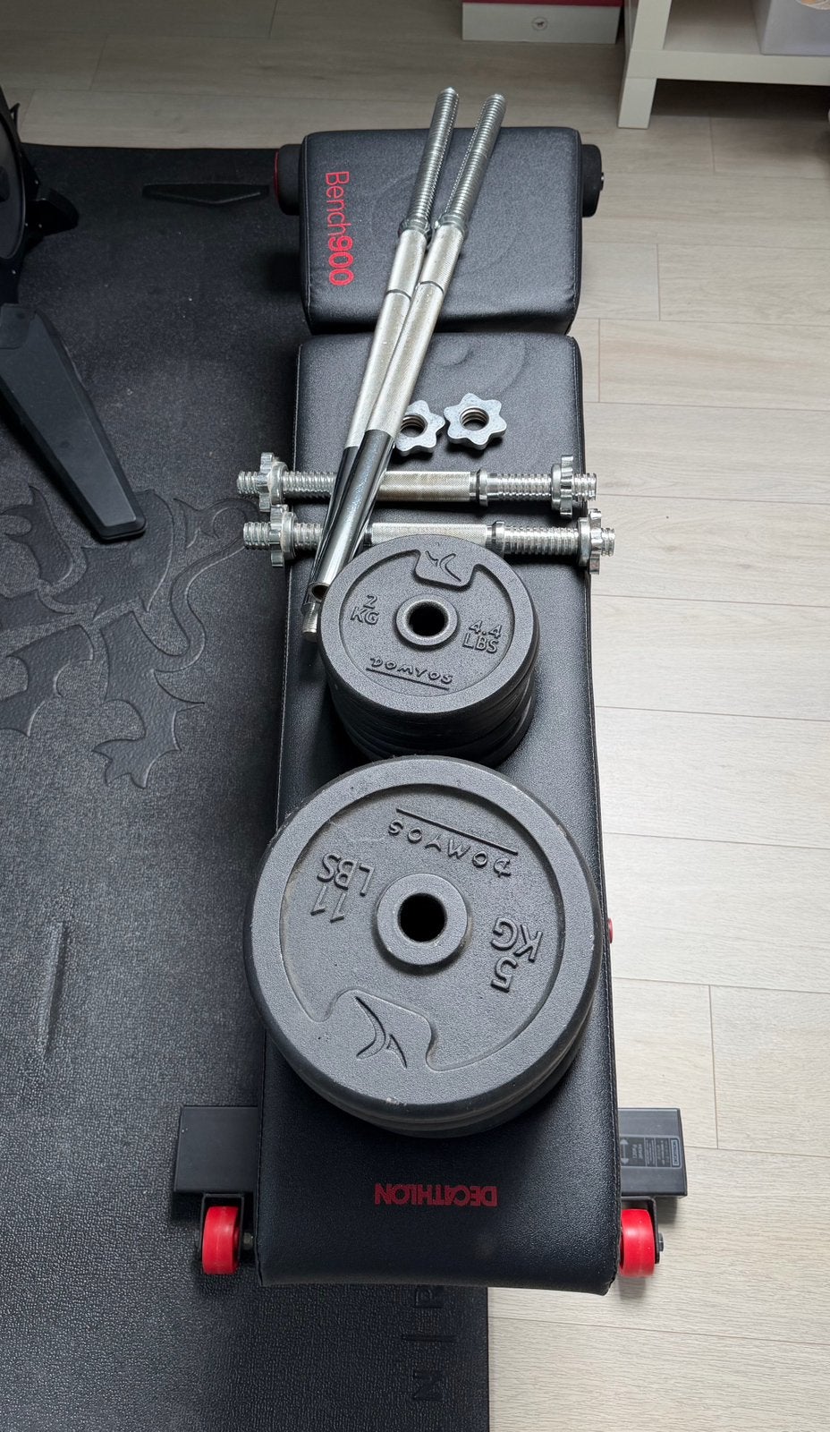 Kit poids musculation, Sport en Fitness, Fitnessmaterialen, Ophalen, Gebruikt, Dumbbell