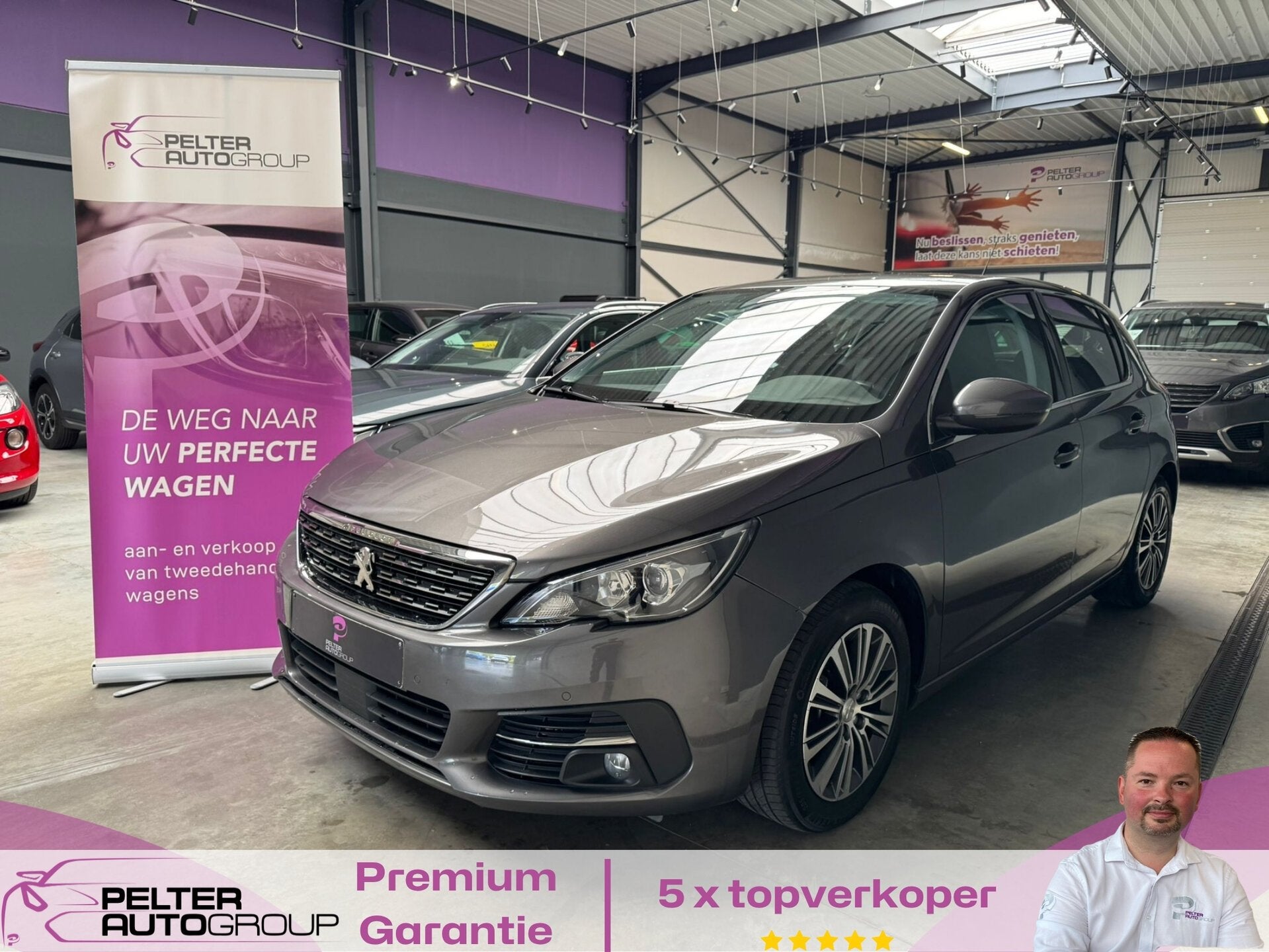 Peugeot 308 1.5BlueHDi Allure Pack Automaat GPS Camera, Autos, Peugeot, Entreprise, ABS, Airbags, Air conditionné, Android Auto