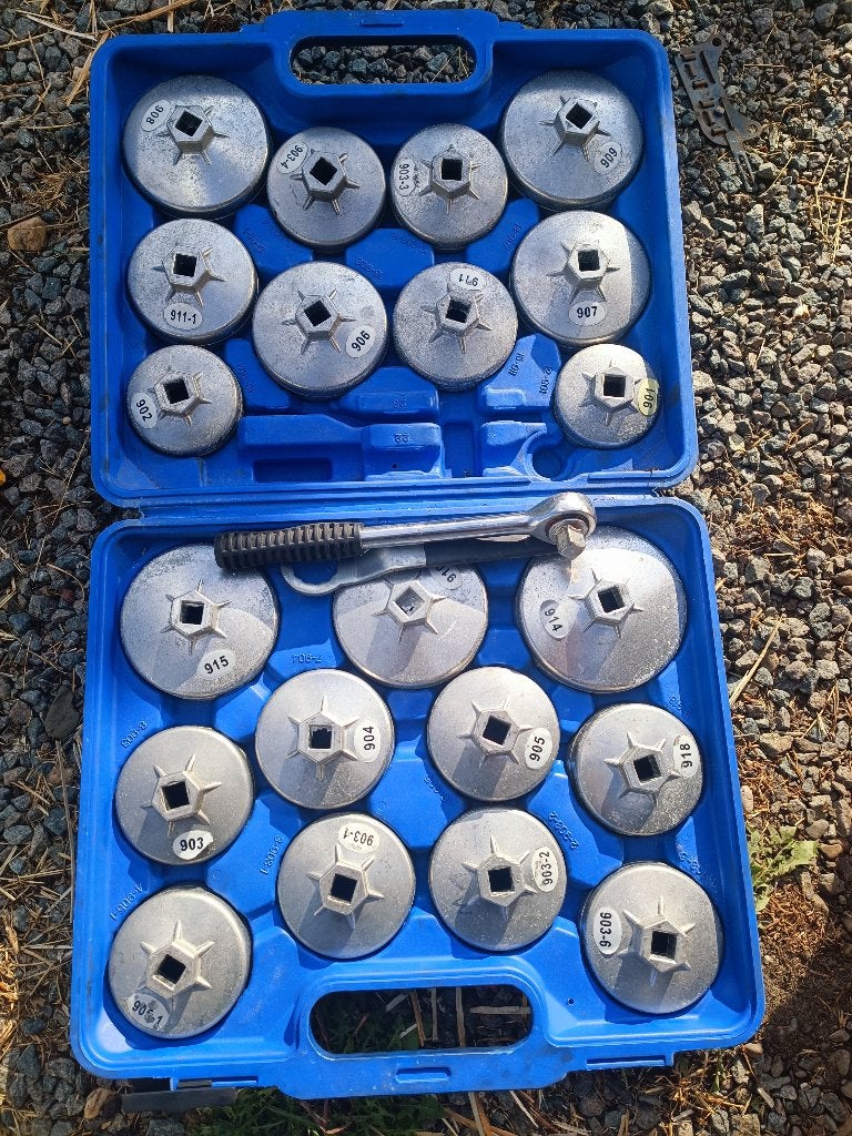 coffret de cloches pour filtres à huile, Enlèvement, Utilisé