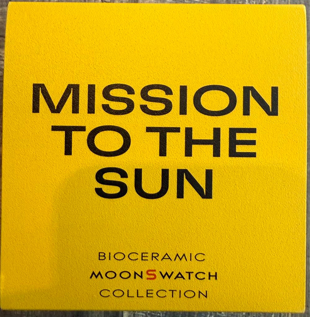 Omega Swatch Mission to the Sun neuve avec stickers, Enlèvement, Comme neuf