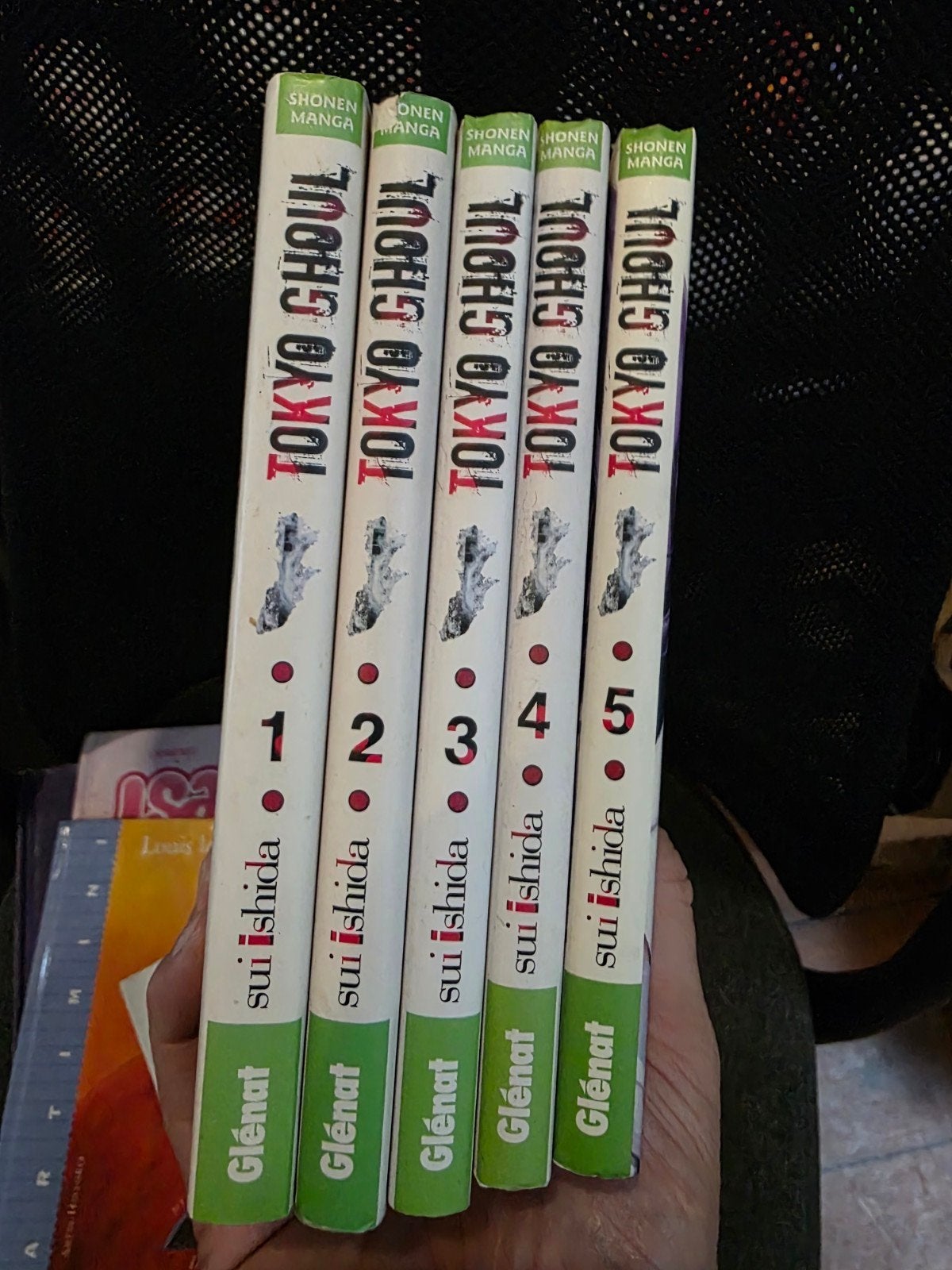 manga tokyo ghoul 1-5, Livres, Plusieurs comics, Enlèvement, Utilisé, Japon (Manga)