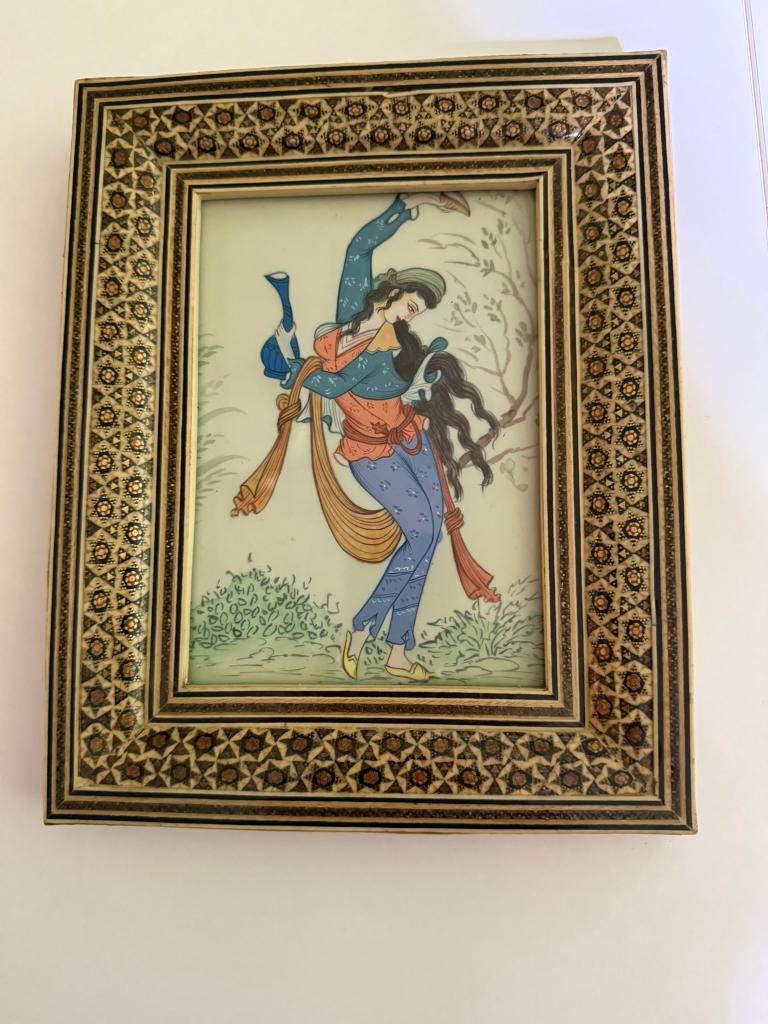Perzische Khatamkari miniatuur, Ophalen of Verzenden, Zo goed als nieuw