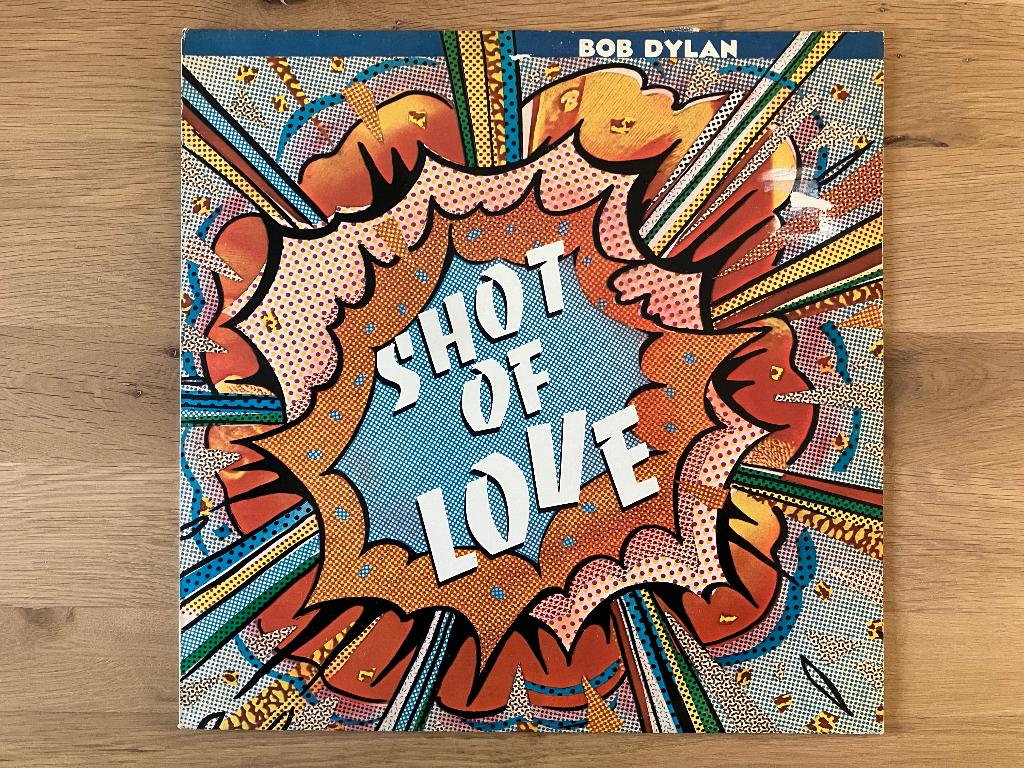 Bob Dylan - "Shot of Love" LP (1981), Housse de protection extérieure, Enlèvement ou Envoi, Utilisé, 12 pouces