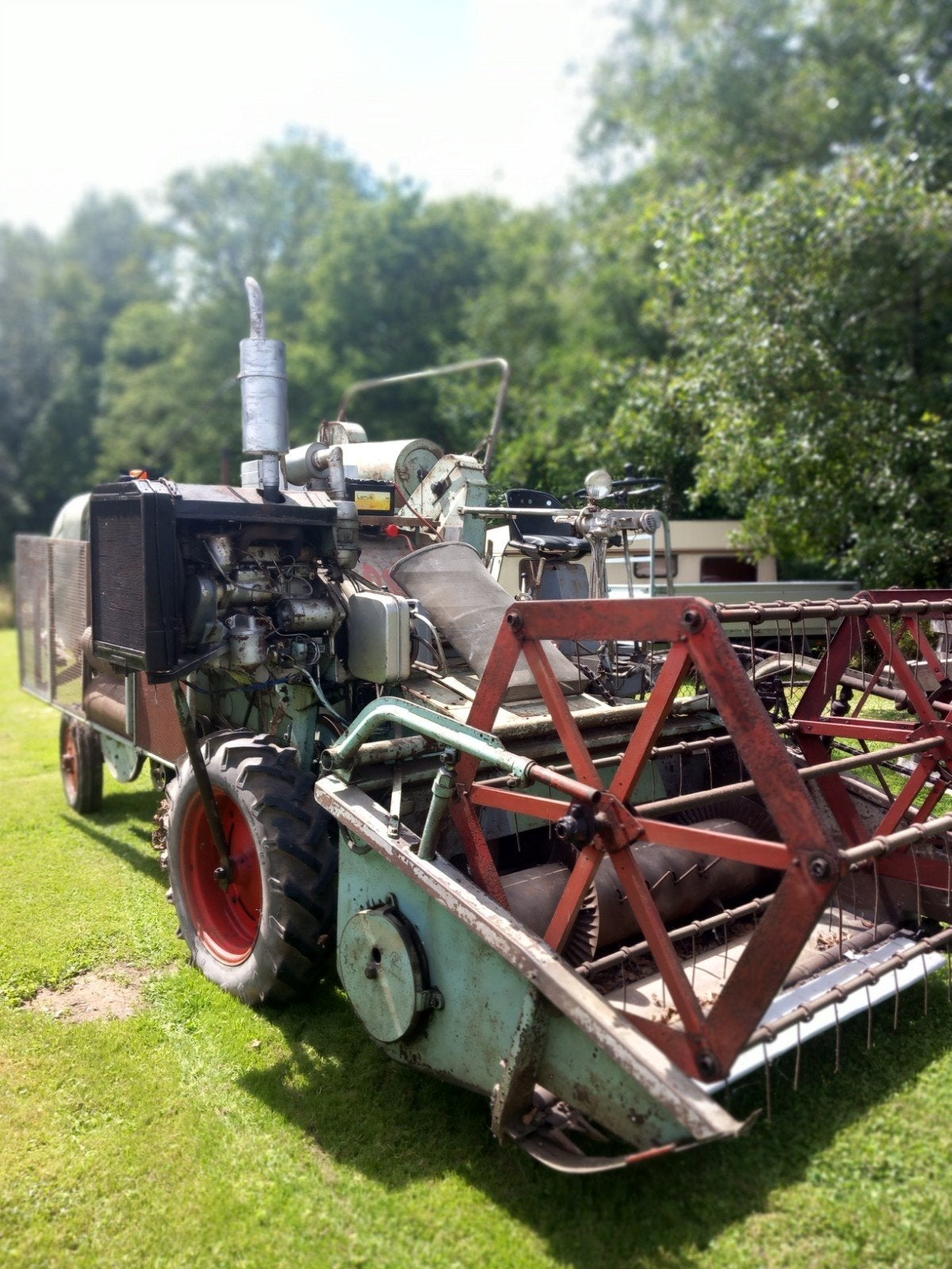 Maaidorser claas columbus, Articles professionnels, Enlèvement