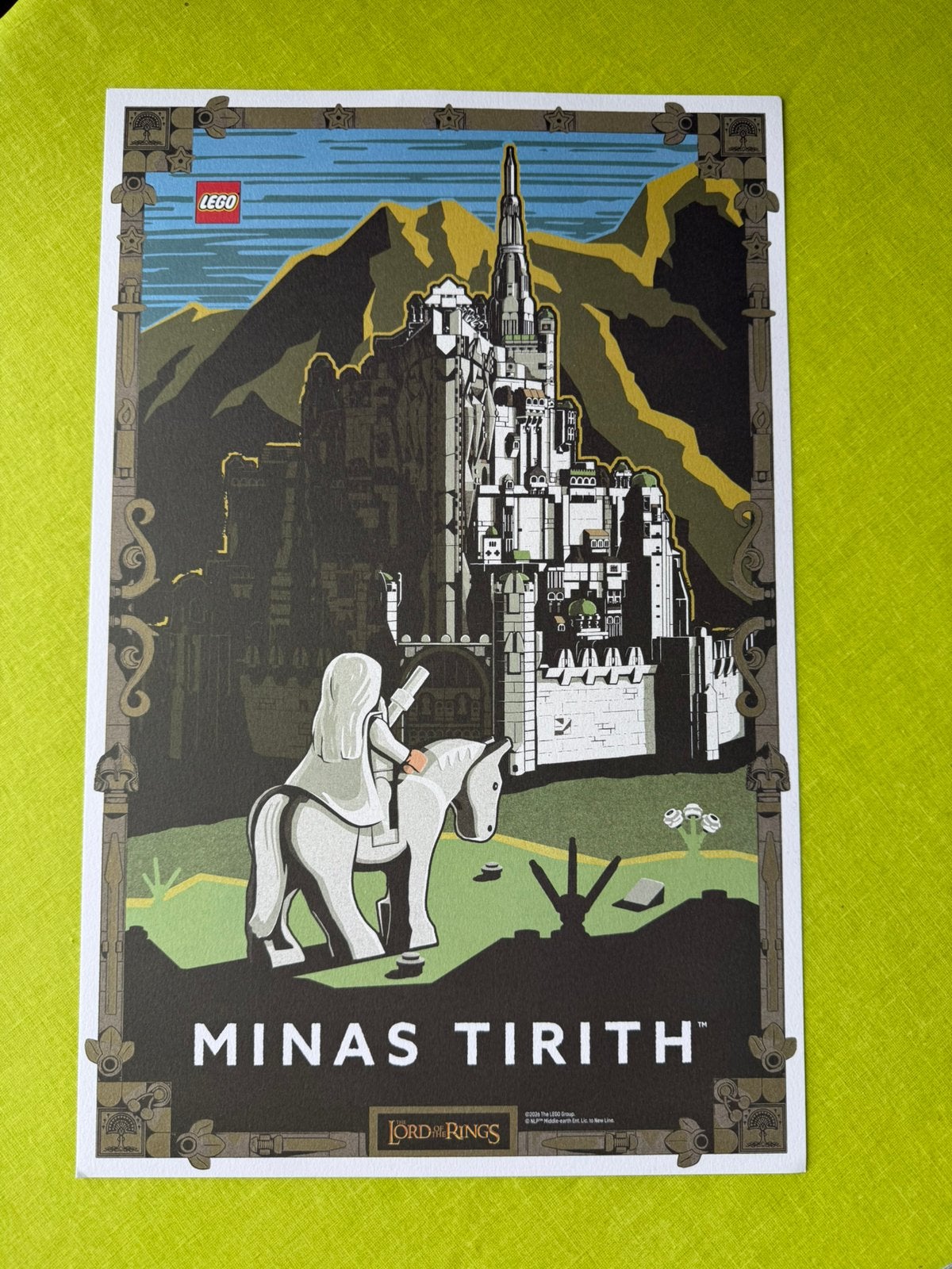 Minas Tirith Lego Poster, Enlèvement, Neuf, Livre, Poster ou Affiche