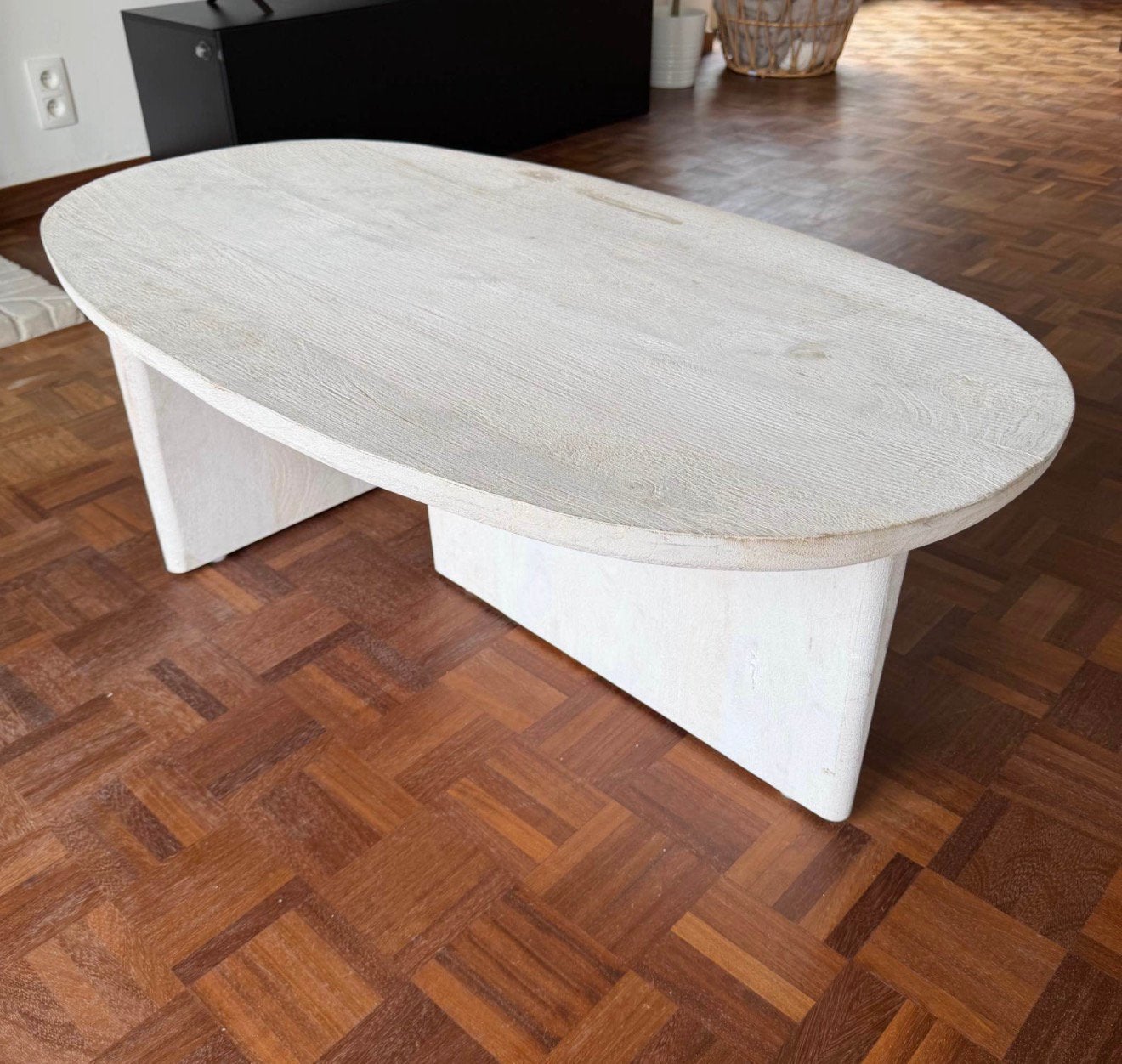 Salontafel van ruw hout, Ophalen, Zo goed als nieuw