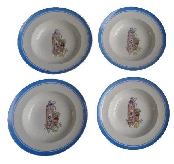 Alie Kruse-Kolk Lavendel 2-delige set borden 23cm Porselein, Overige merken, Verzenden, Klassiek, Zo goed als nieuw