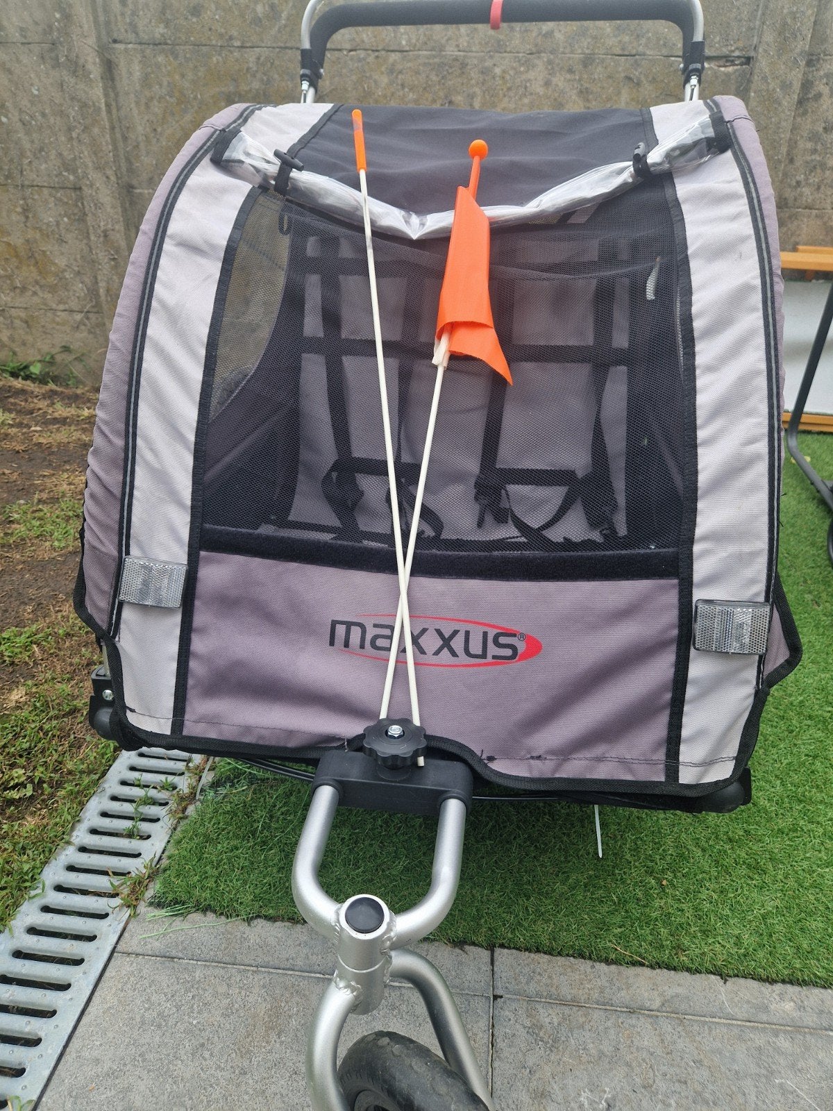 Maxxus 2-in-1 folding bicycle trailer and walking stroller., Vélos & Vélomoteurs, Vélos | Vélos avec bac, Enlèvement ou Envoi