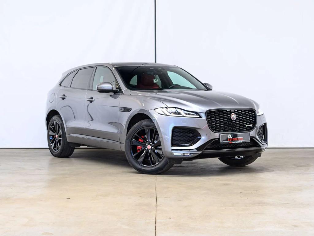 Jaguar F-Pace 2.0 T PHEV AWD P400e R-Dynamic Black pack, Autos, Cuir, Argent ou Gris, Achat, Euro 6