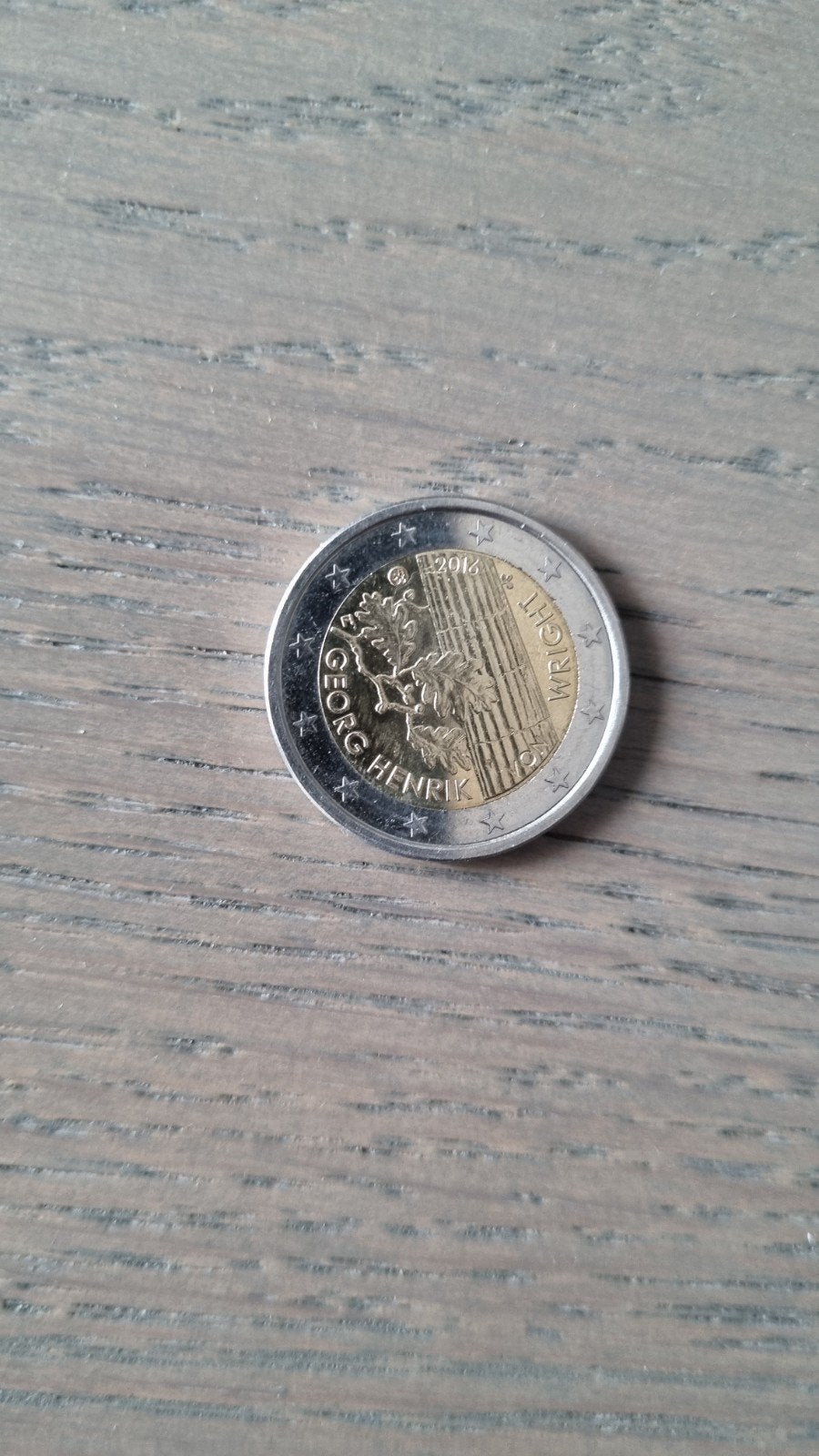 Georg Henrik von wright, Postzegels en Munten, Munten | Europa | Euromunten, Ophalen of Verzenden, Finland, 2 euro, Losse munt