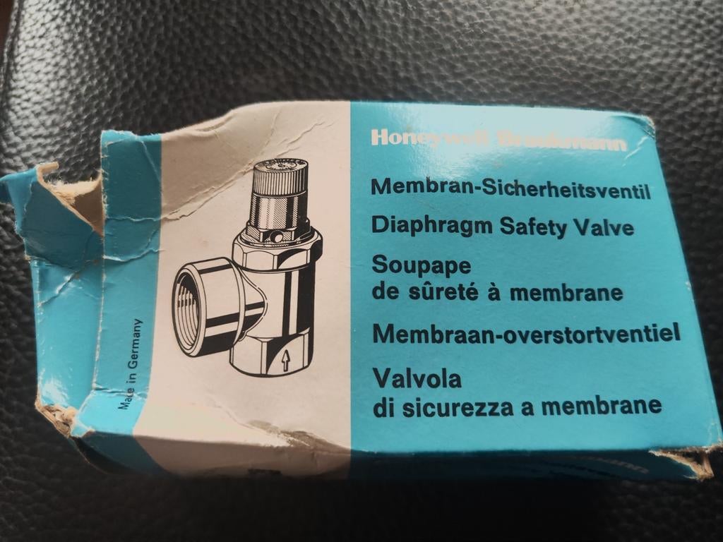 Soupape de sûreté à membrane, Enlèvement