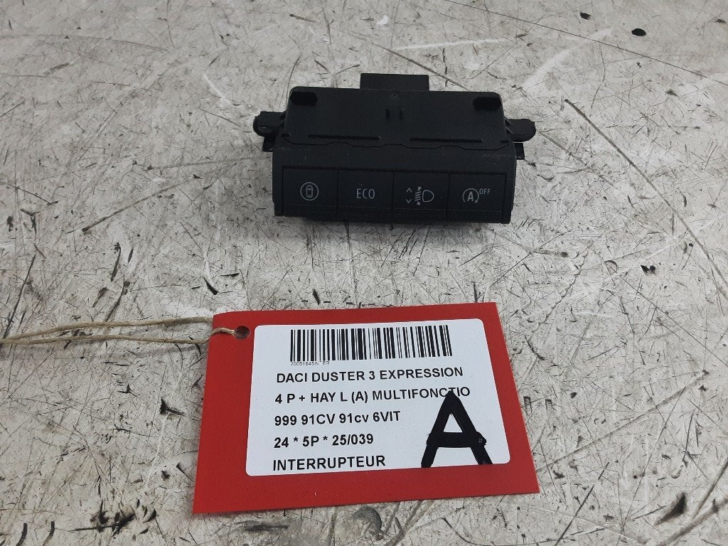 SCHAKELAAR Dacia Duster (DJF) (01-2023/-) (252731485R), Dacia, Gebruikt, Mevr. I. Hauben, Rue de l'Espoir 34 34
4030  GRIVEGNÉE, BE