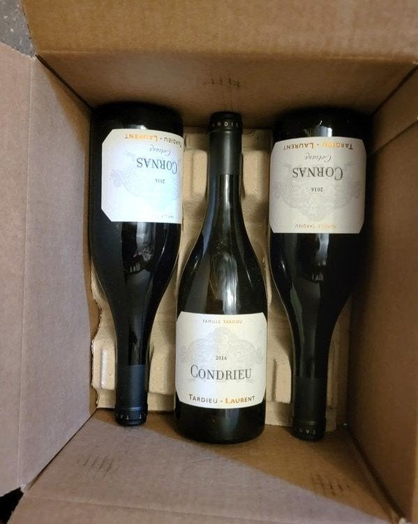 3 vins Tardieu Laurent 2016, Neuf, Enlèvement ou Envoi, Pleine, Autres types