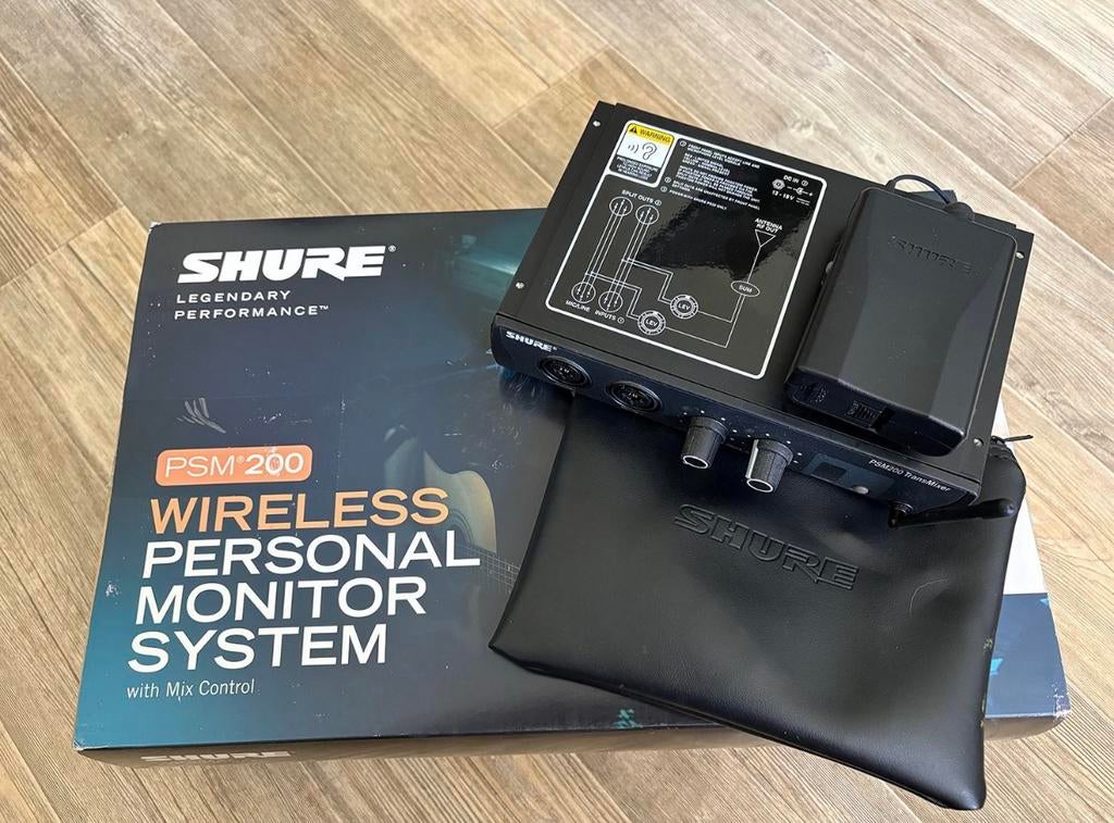 Shure PSM200 Draadloos in-ear systeem (842 - 865 MHz), Muziek en Instrumenten, Ophalen of Verzenden, Zo goed als nieuw, Overige typen