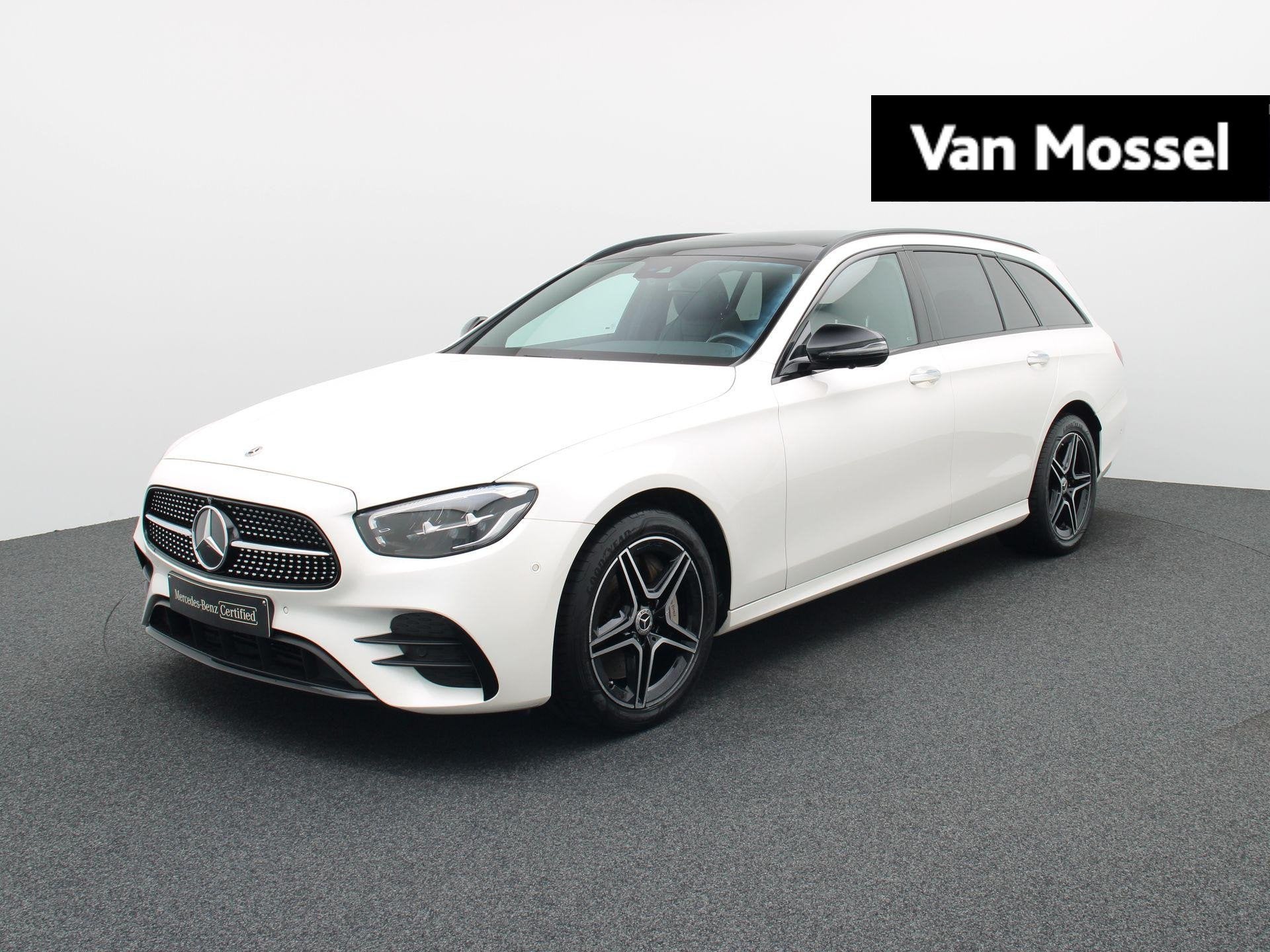 Mercedes-Benz E 300 e Estate AMG LINE + LEDER + PANO DAK + B, Auto's, Automaat, Dealer onderhouden, Gebruikt, 4 cilinders