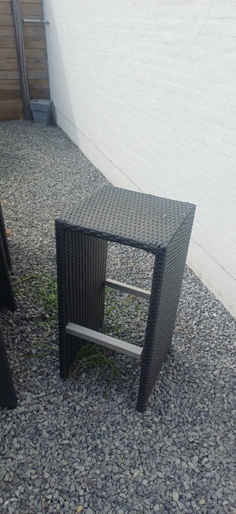 6 tabourets robustes (mobilier de bar - jardin), Enlèvement, Utilisé