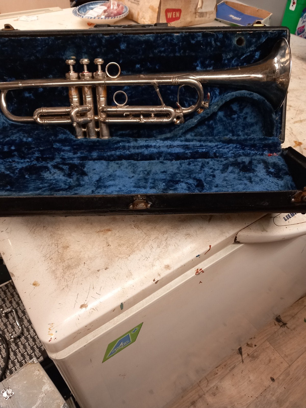 antieke trompet van 1943 ,zeer goede staat, Muziek en Instrumenten, Ophalen of Verzenden