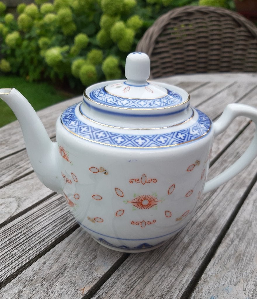 Chinees theekannetje - porselein - nieuw, Aziatisch, Nieuw, Ophalen of Verzenden, Theepot