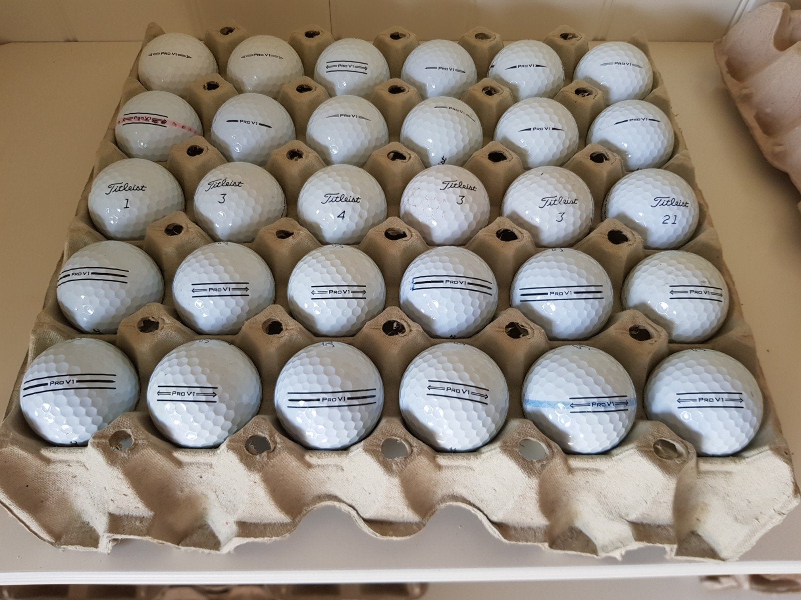 Balles de golf  Titleist  Pro V1, Sport en Fitness, Golf, Ophalen, Zo goed als nieuw, Bal(len), Overige merken