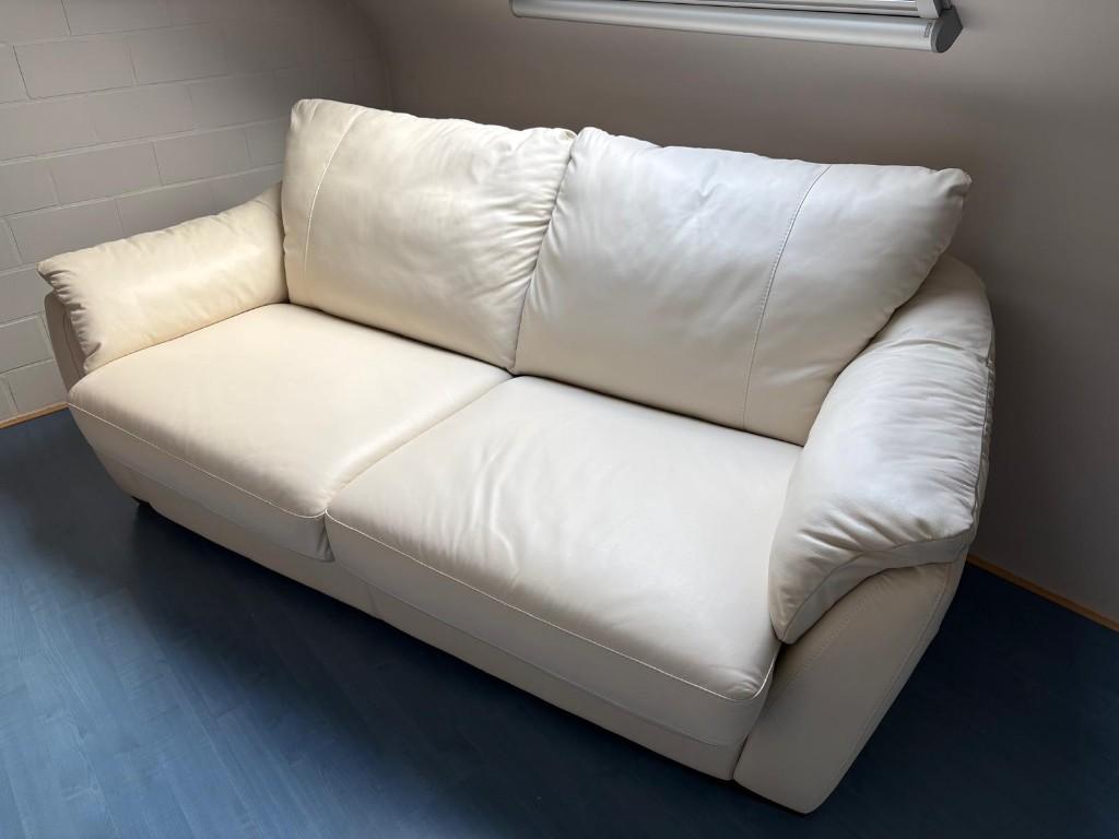 Canapé-lit, Banc droit, Comme neuf, Enlèvement, Cuir