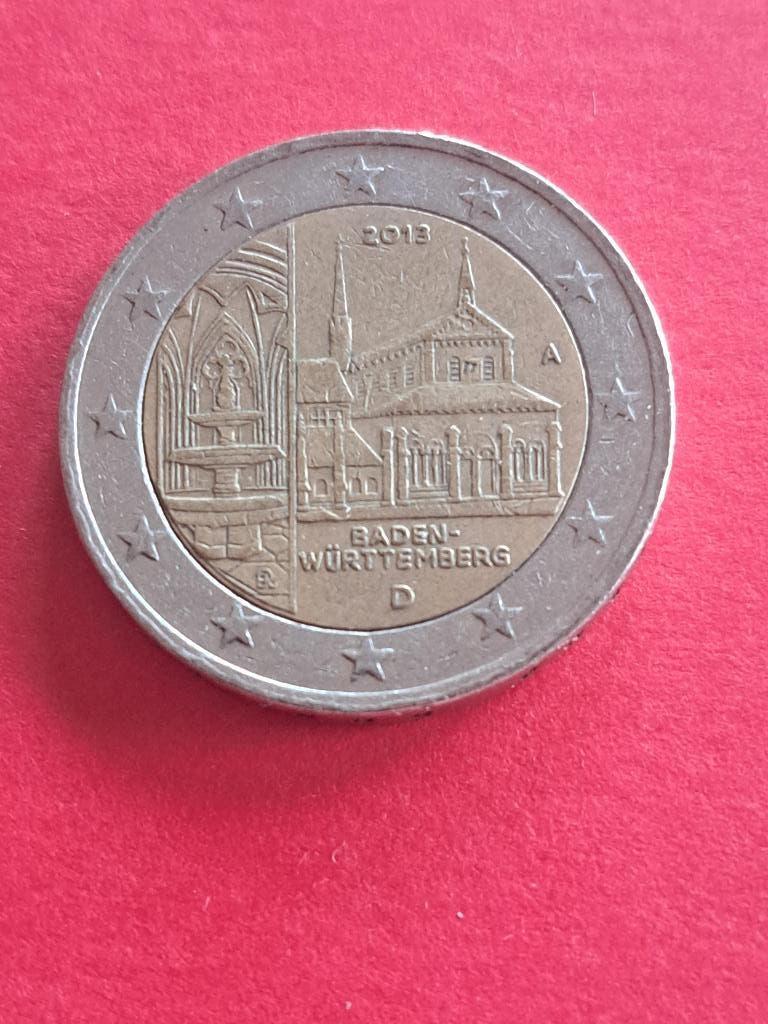 2013 A Allemagne 2 euros Bade-Wurtemberg Berlin, Envoi, Allemagne, 2 euros, Monnaie en vrac