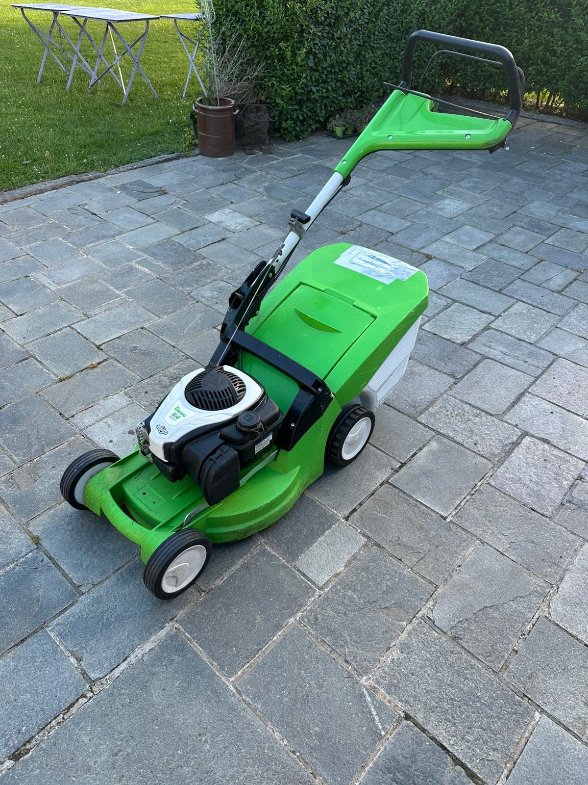 Viking mb 448 tc grasmaaier, Tuin en Terras, Grasmaaiers, Ophalen, Cirkelmaaier, Gebruikt, Mulchfunctie