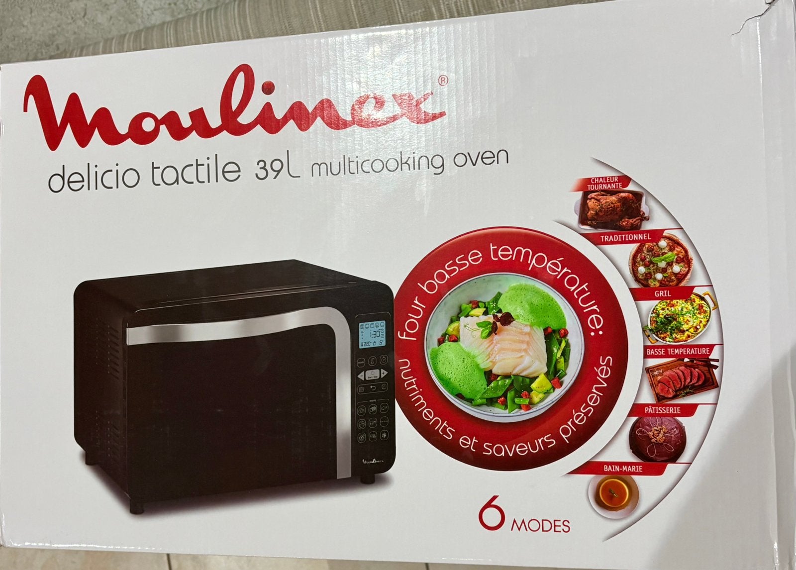 FOUR MOULINEX 39L MULTICOOKING 6 MODE EMBALLÉ NEUF, Electroménager, Neuf, Enlèvement, 45 à 60 cm, Moins de 45 cm