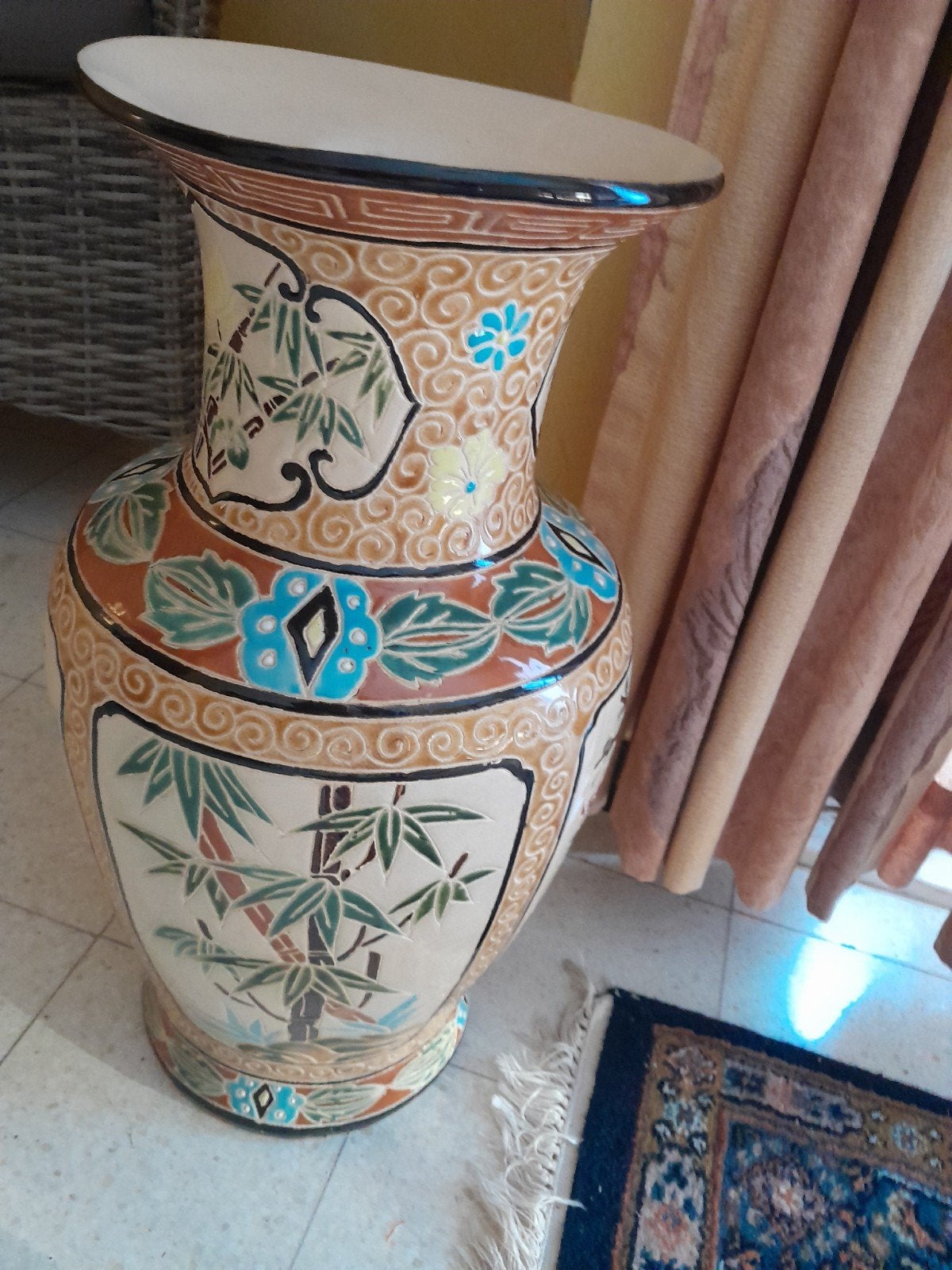 Chinezen vazen, Matériau naturel, Comme neuf, Enlèvement, Doré