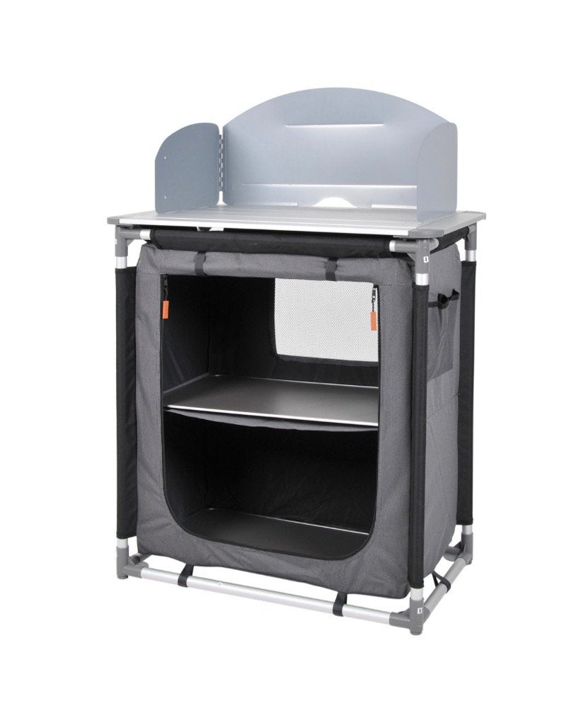Kampeerkast Oslo Luxe met kookwindscherm, Caravanes & Camping, Meubles de camping, Comme neuf, Armoire de camping, Enlèvement