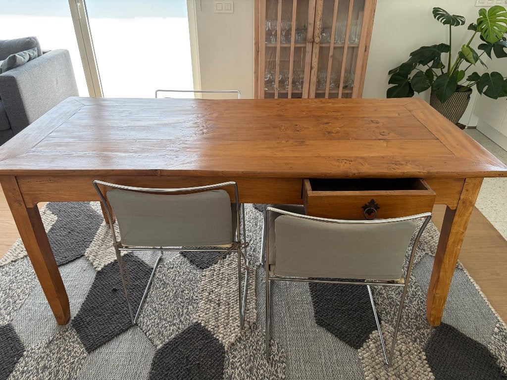 Table à manger en merisier, Maison & Meubles, Enlèvement, Utilisé, Ancien