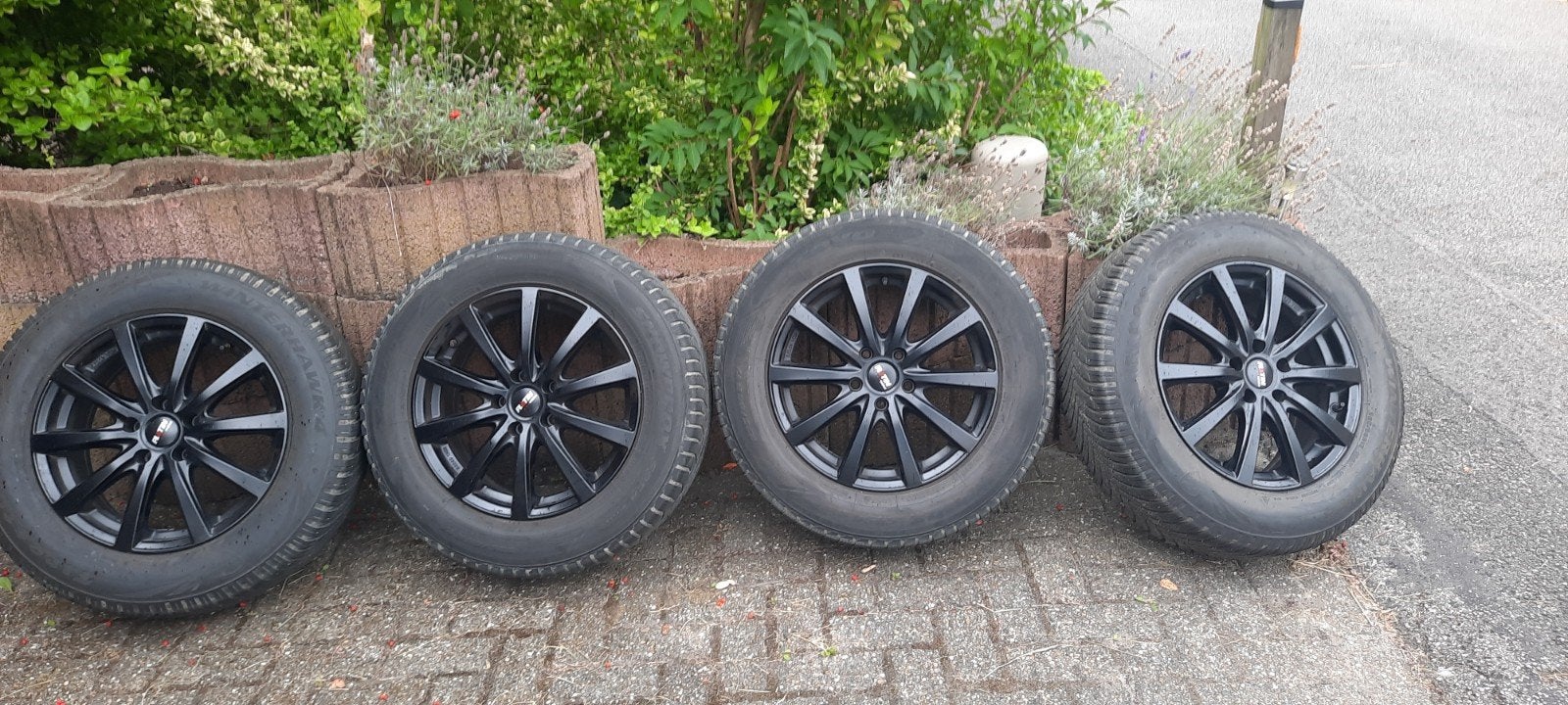 winterbanden op velg 225 65 R17, Autos : Pièces & Accessoires, Enlèvement