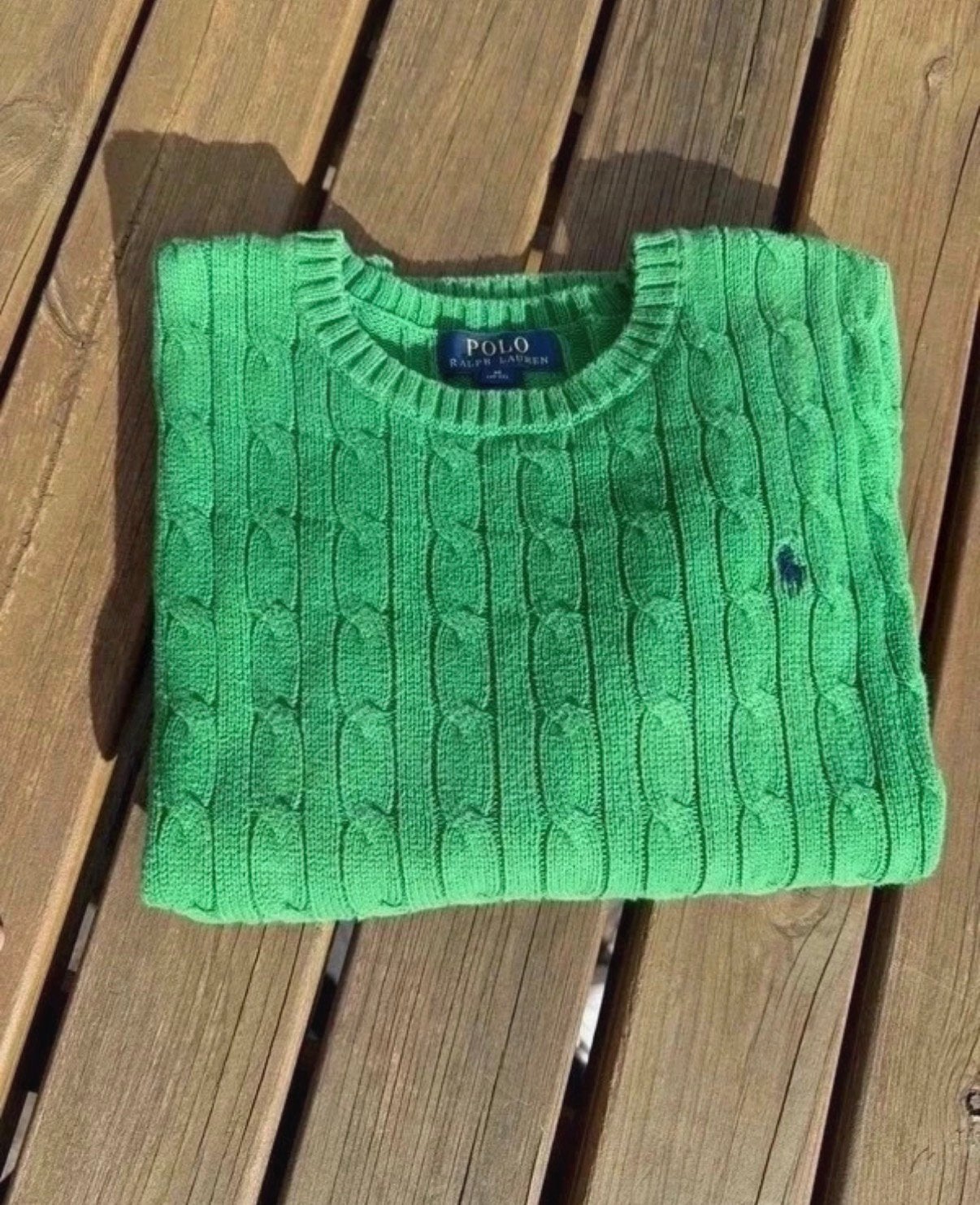 Ralph Lauren kabeltrui (10-12 jaar oud) NIEUW, Verzenden, Zo goed als nieuw, Meisje, Trui of Vest
