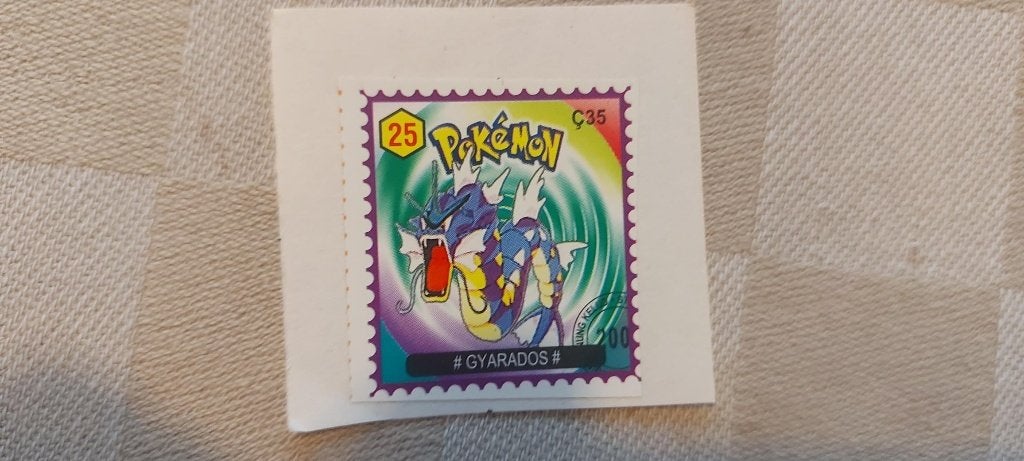 pokemon postzegel zeldzaam gelimiteerd Gyarados, Ophalen of Verzenden, Nieuw, Overige typen