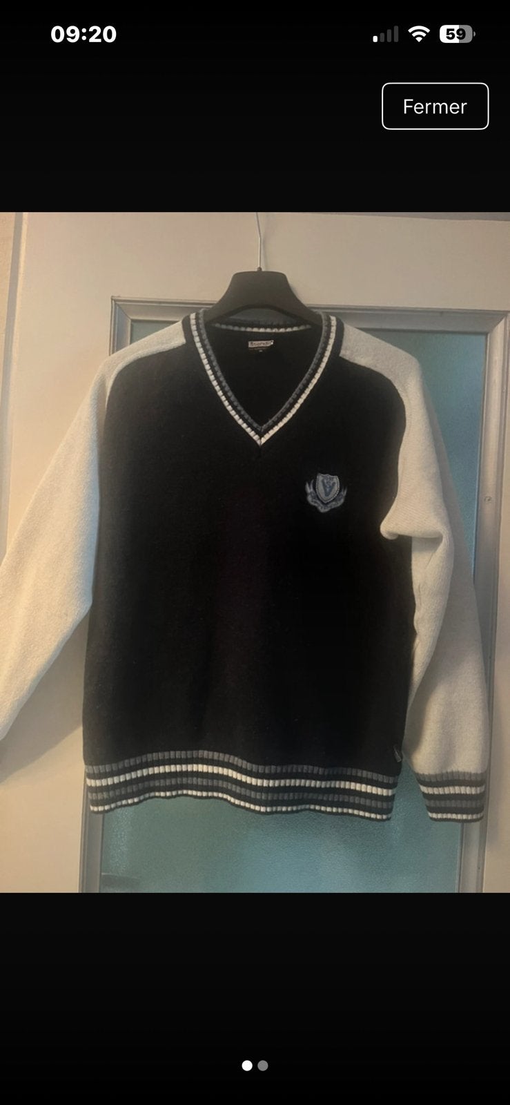 Pull collège vintage avec écuissons intemporel Stendo, Vêtements | Hommes, Pulls & Vestes, Enlèvement ou Envoi, Porté
