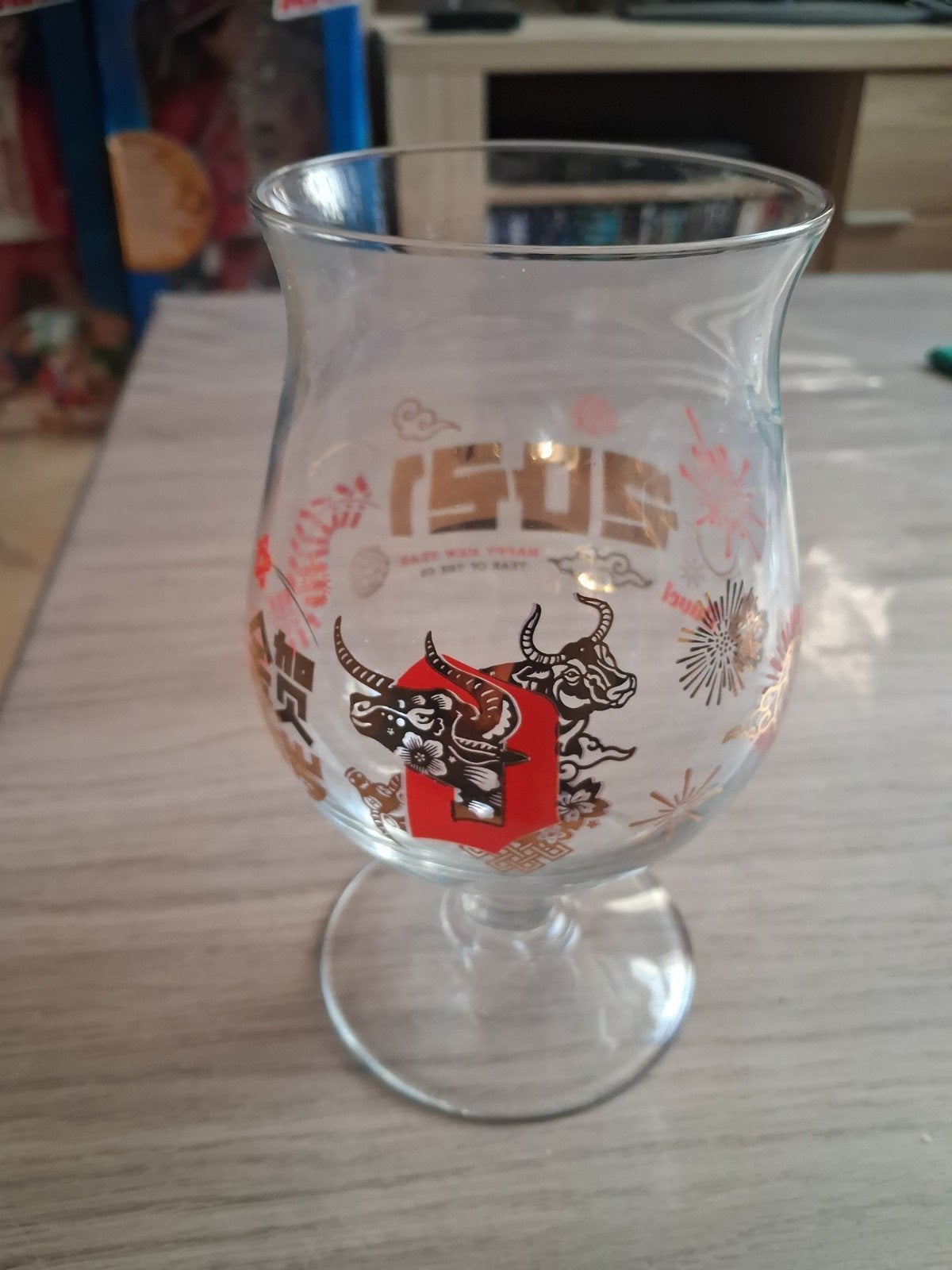Duvel glas chinees nieuwjaar 2021, Ophalen of Verzenden, Nieuw, Glas of Glazen, Duvel