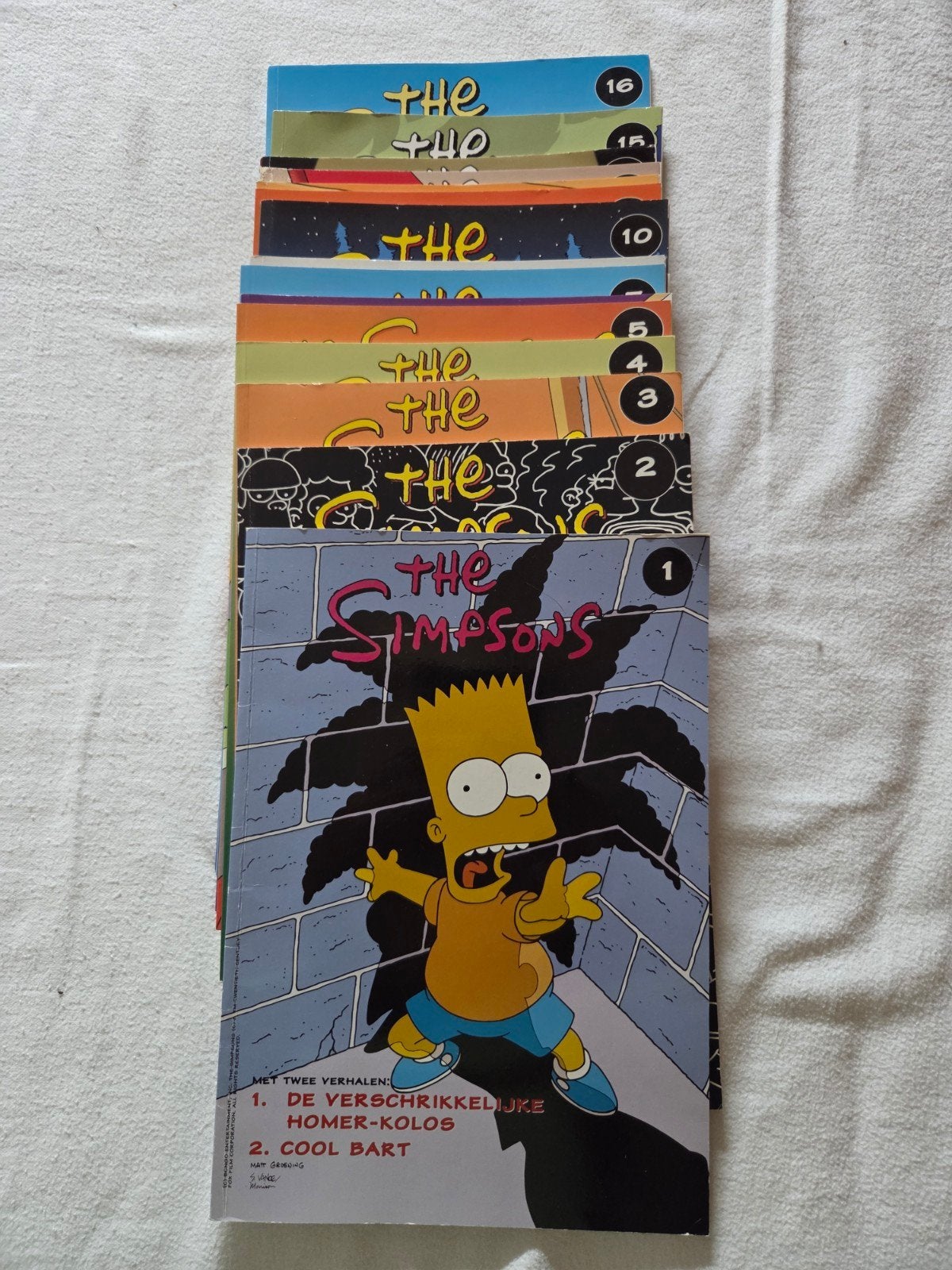 The Simpsons strips 1 tot en met 16, Ophalen