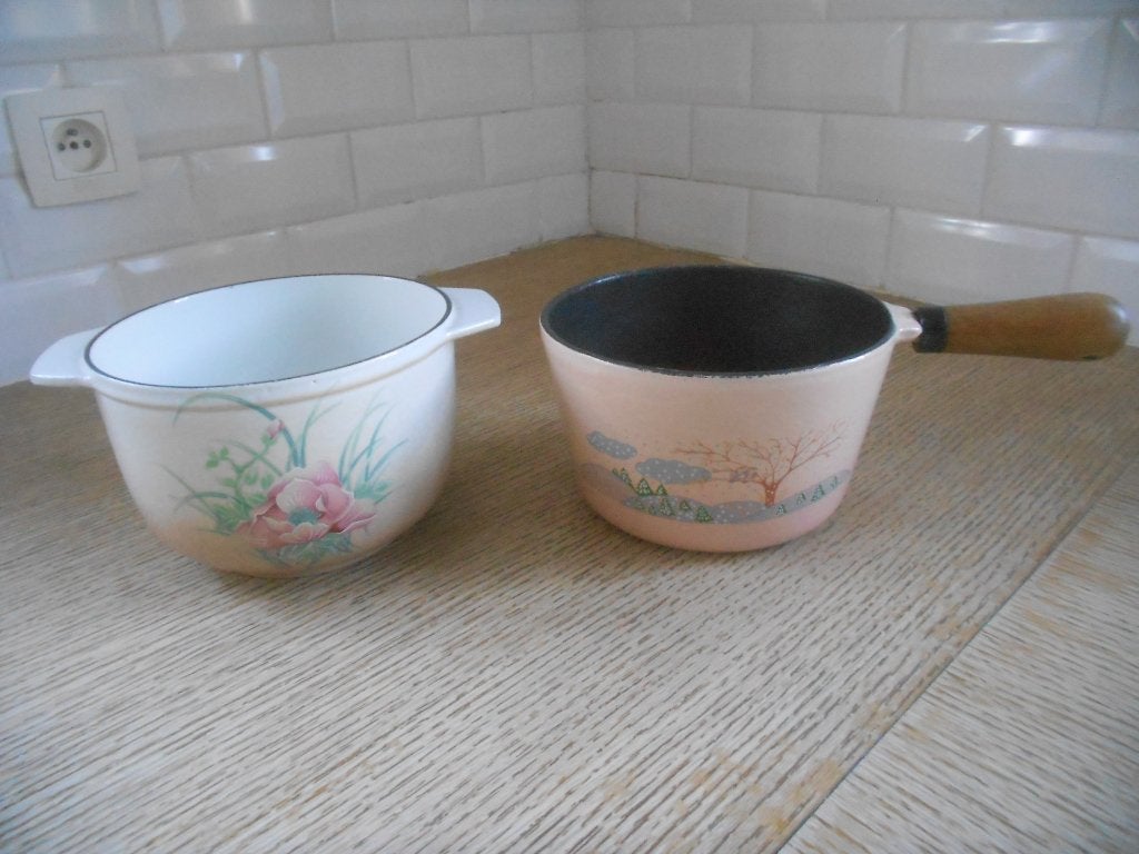 Geëmailleerde gietijzeren koekenpan (gietijzeren braadpan)xx, Huis en Inrichting, Keuken | Potten en Pannen, Ophalen of Verzenden