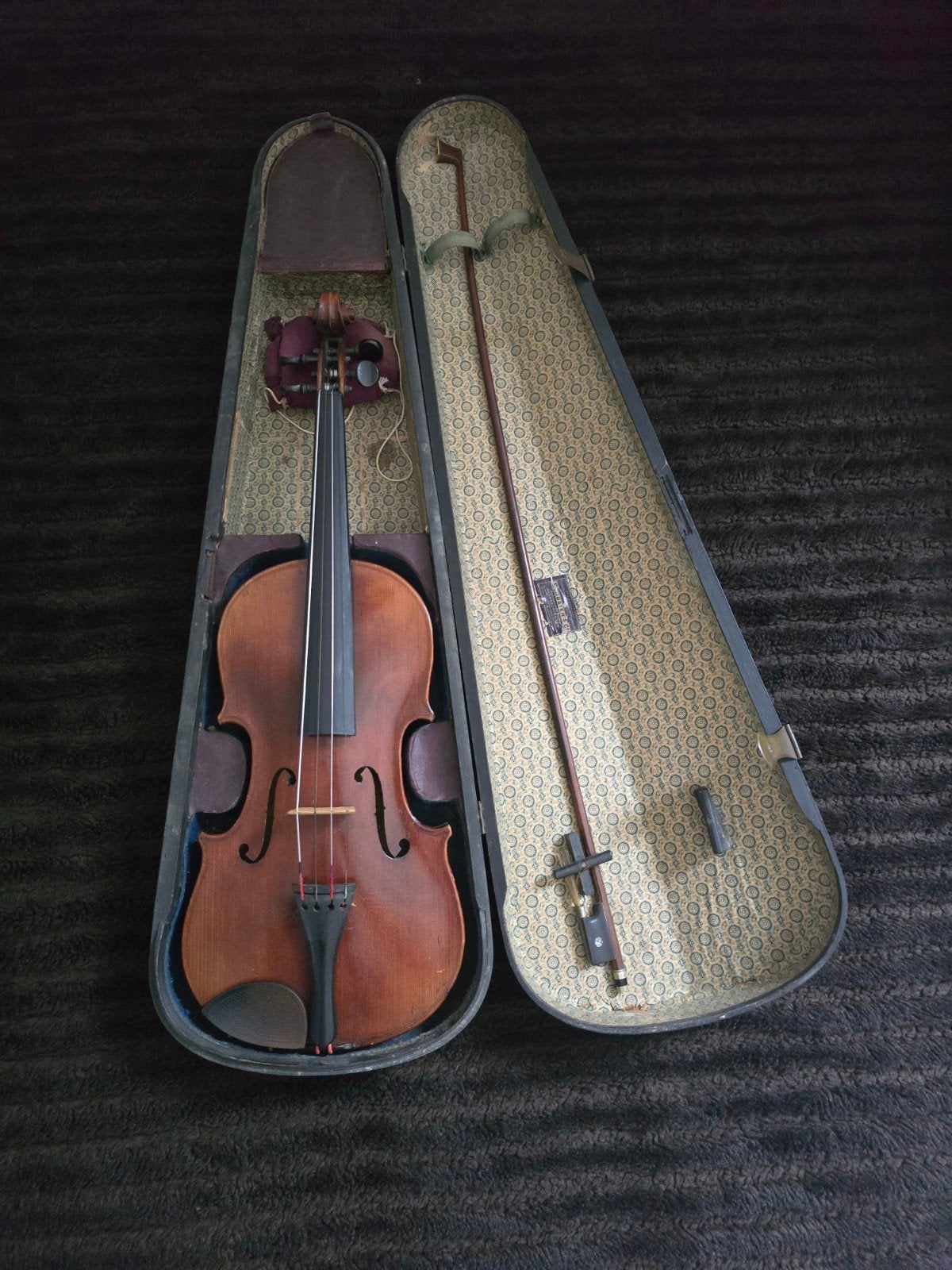Violon 4/4 (ancien) avec signature/marque, Musique & Instruments, Instruments à cordes frottées | Violons & Altos, Violon, Avec valise