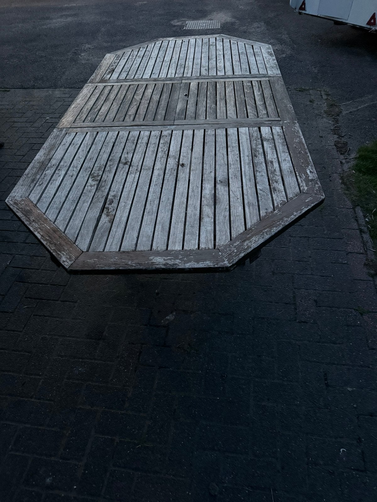 Tuintafel Teak, Ophalen, Zo goed als nieuw