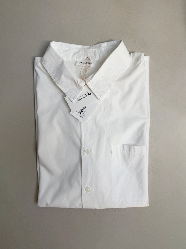 Chemise American Vintage M/L - blanc - neuve avec étiquette, Neuf, Tour de cou 39/40 (M), Enlèvement ou Envoi, American Vintage