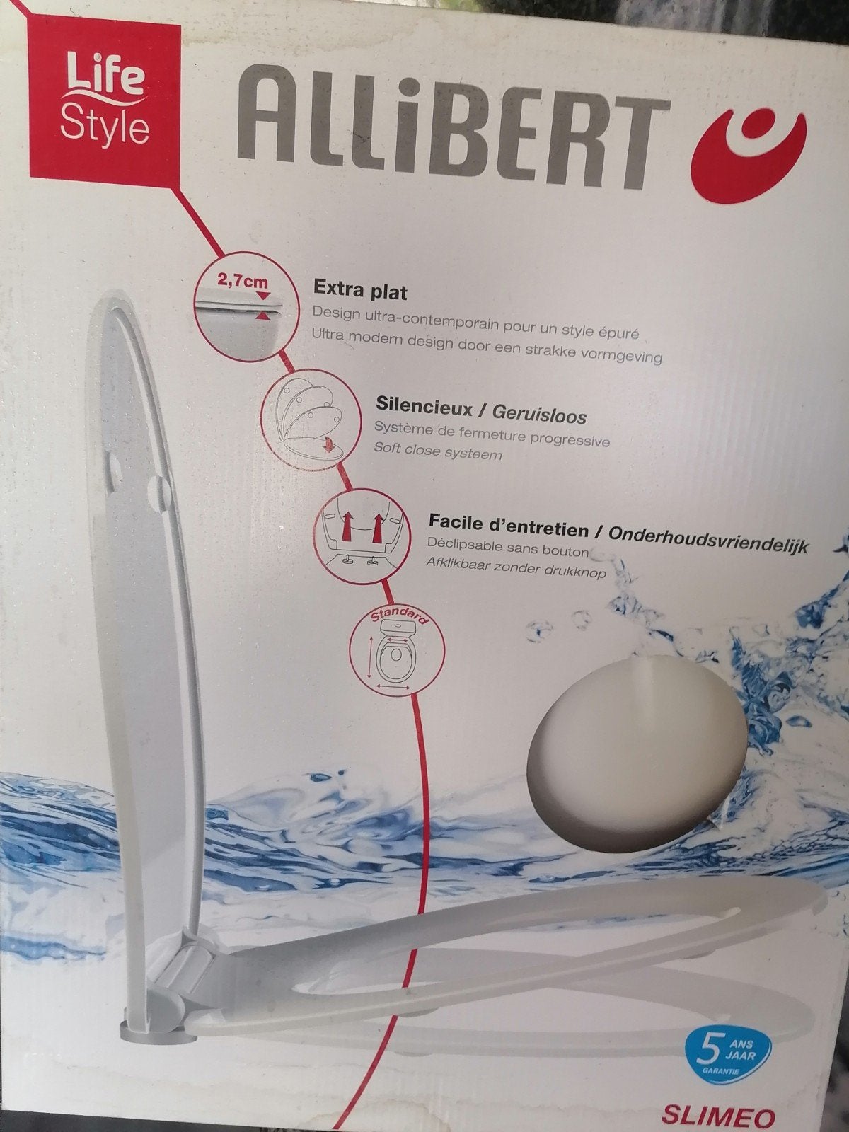 Siège de toilette Allibert Lifestyle, Neuf, Autres marques, Enlèvement, Autres types