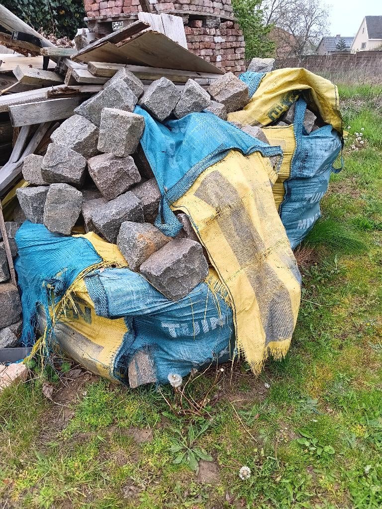 Porfier kasseien, Ophalen, Overige materialen, 30 cm of meer, Gebruikt