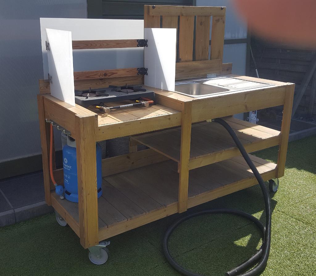 tuin kookeiland, Ophalen, Gebruikt
