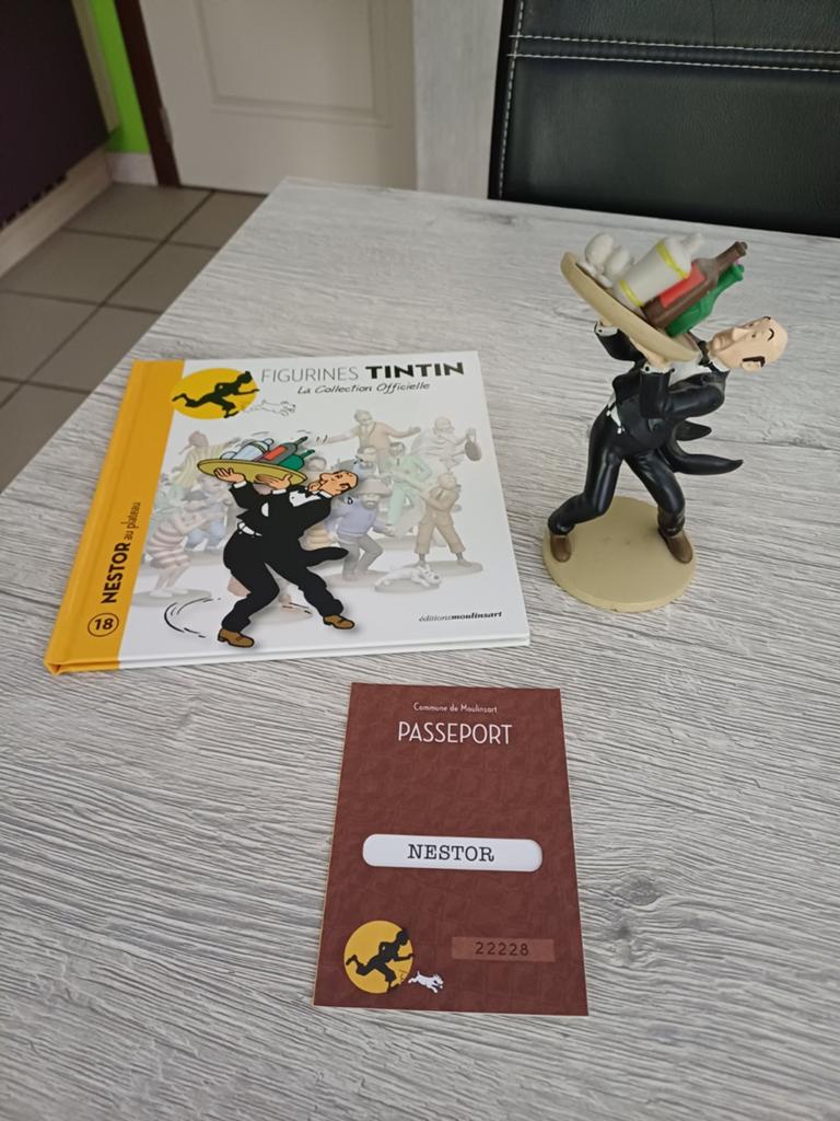 Nestor figuur nummer 18 Moulinsart officiële collectie, Ophalen of Verzenden, Kuifje, Zo goed als nieuw, Beeldje of Figuurtje