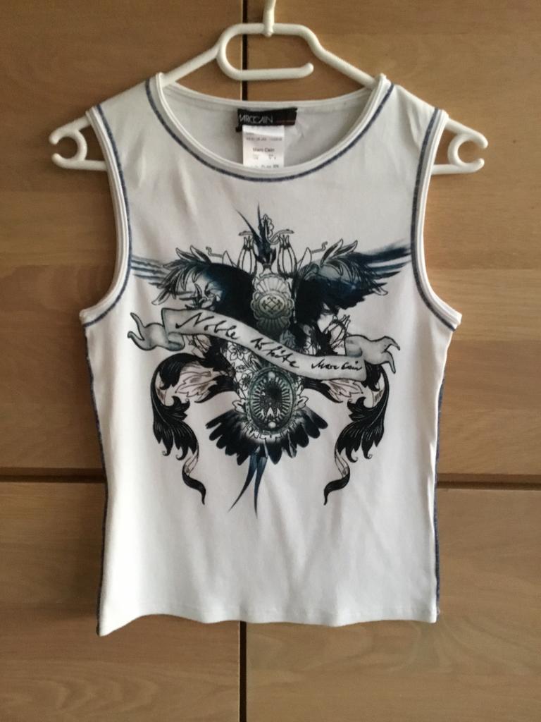 Top MARCCAIN, Wit, Ophalen of Verzenden, Zo goed als nieuw, Maat 36 (S)